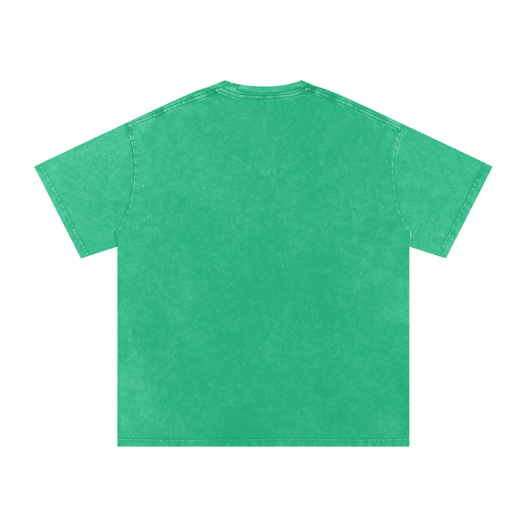 T-shirt oversize en coton délavé à la neige