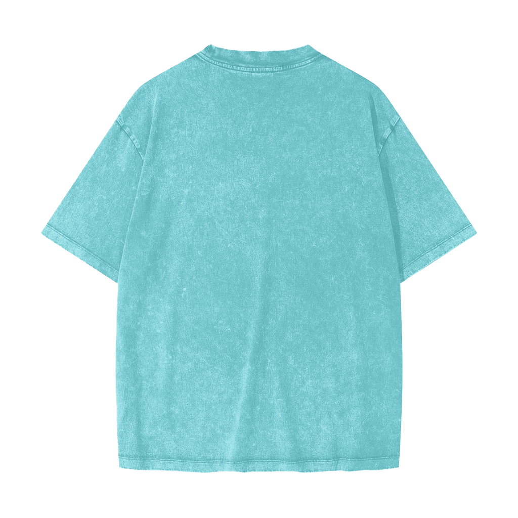 T-shirt lourd délavé par la neige