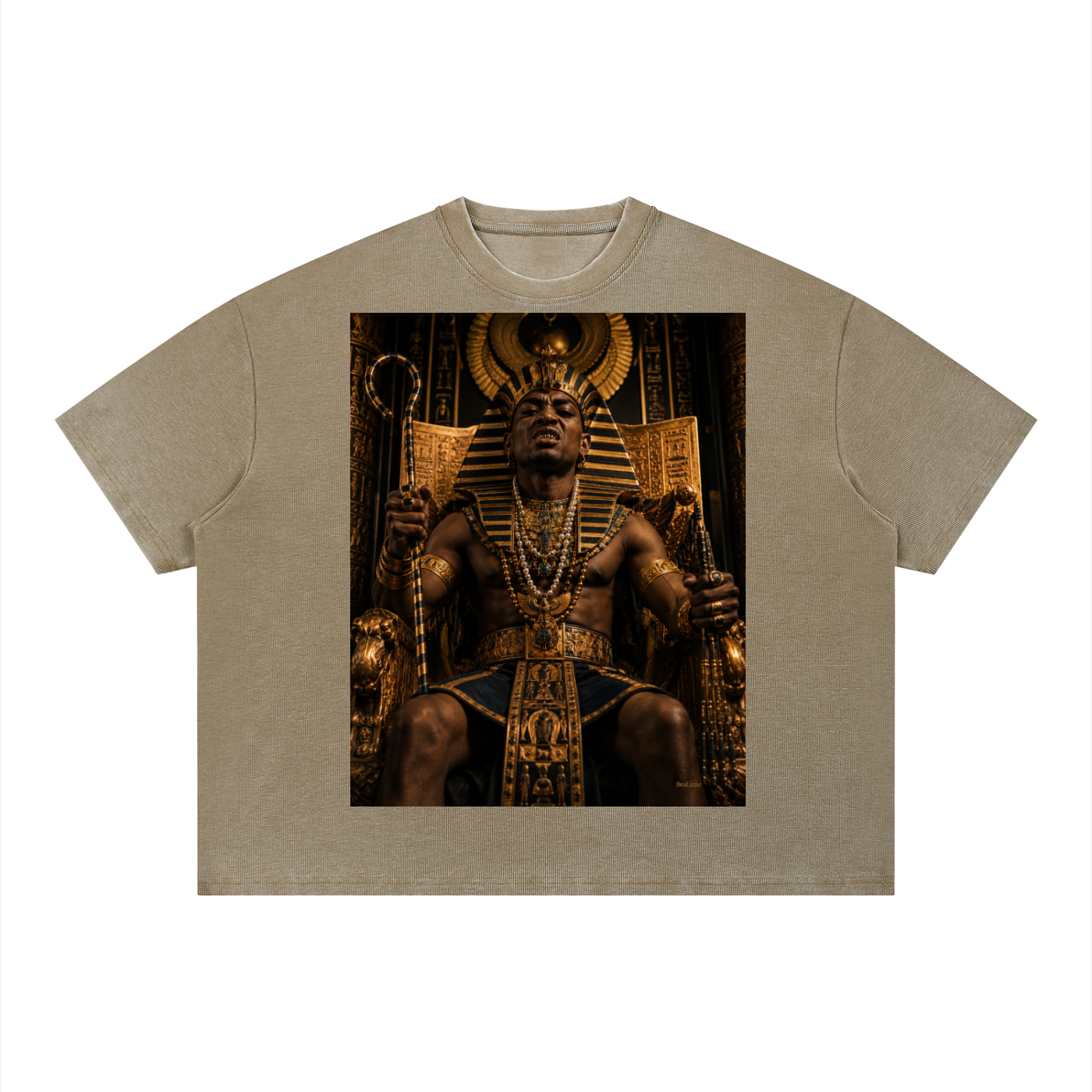 Unisex Vintage Wash Sunfade Boxy Waffle T-Shirt