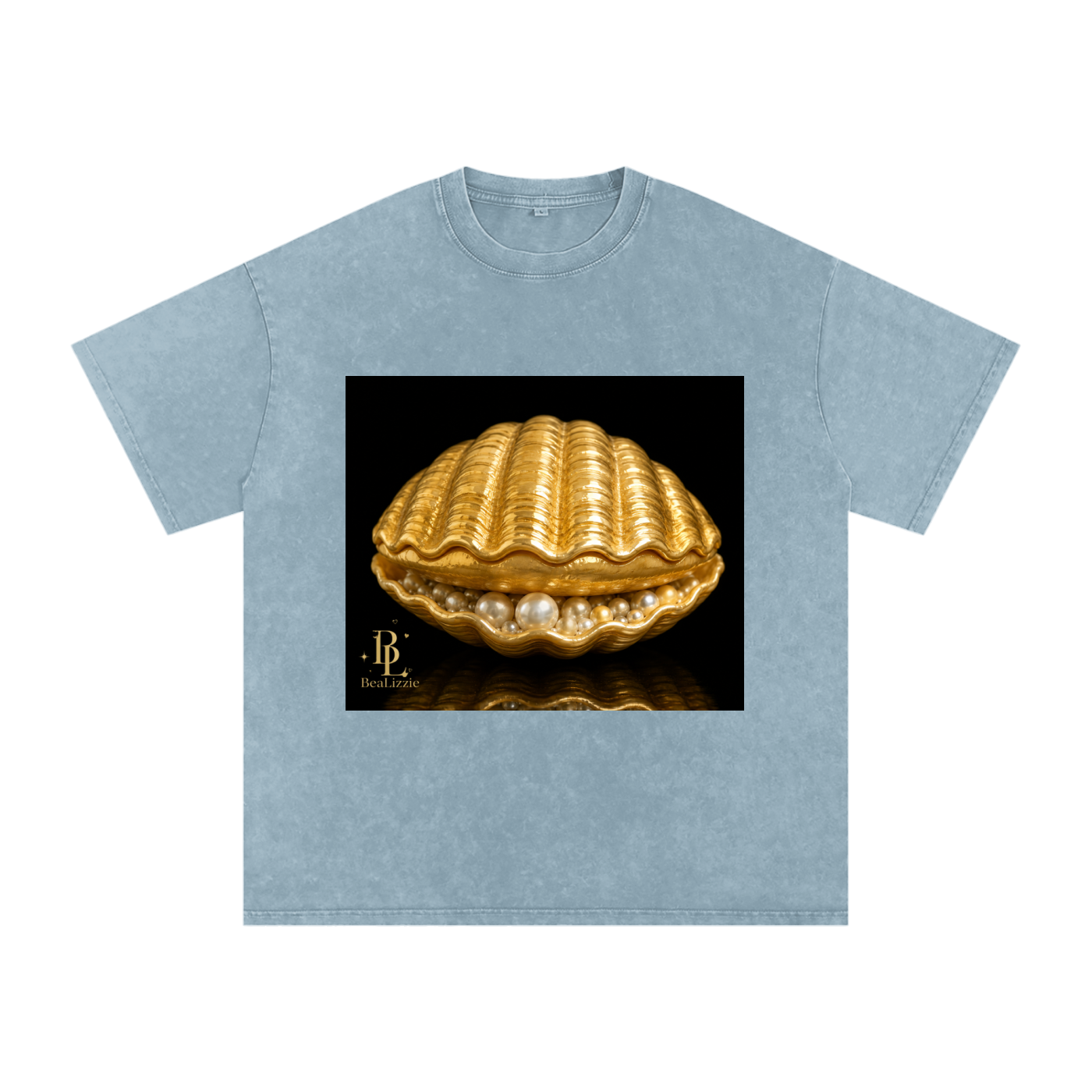 Snow Washed Oversized Cotton T-Shirt