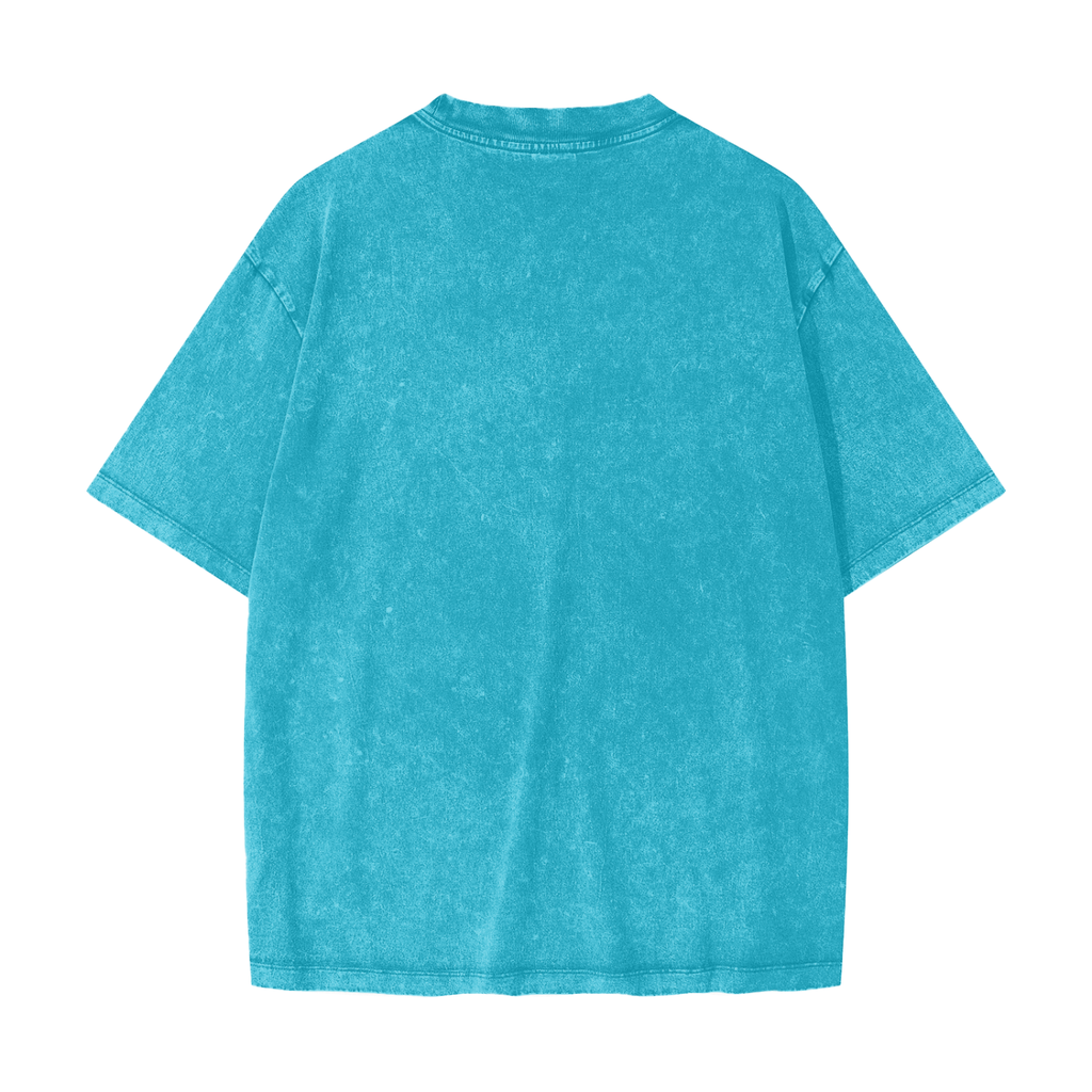 T-shirt lourd délavé par la neige