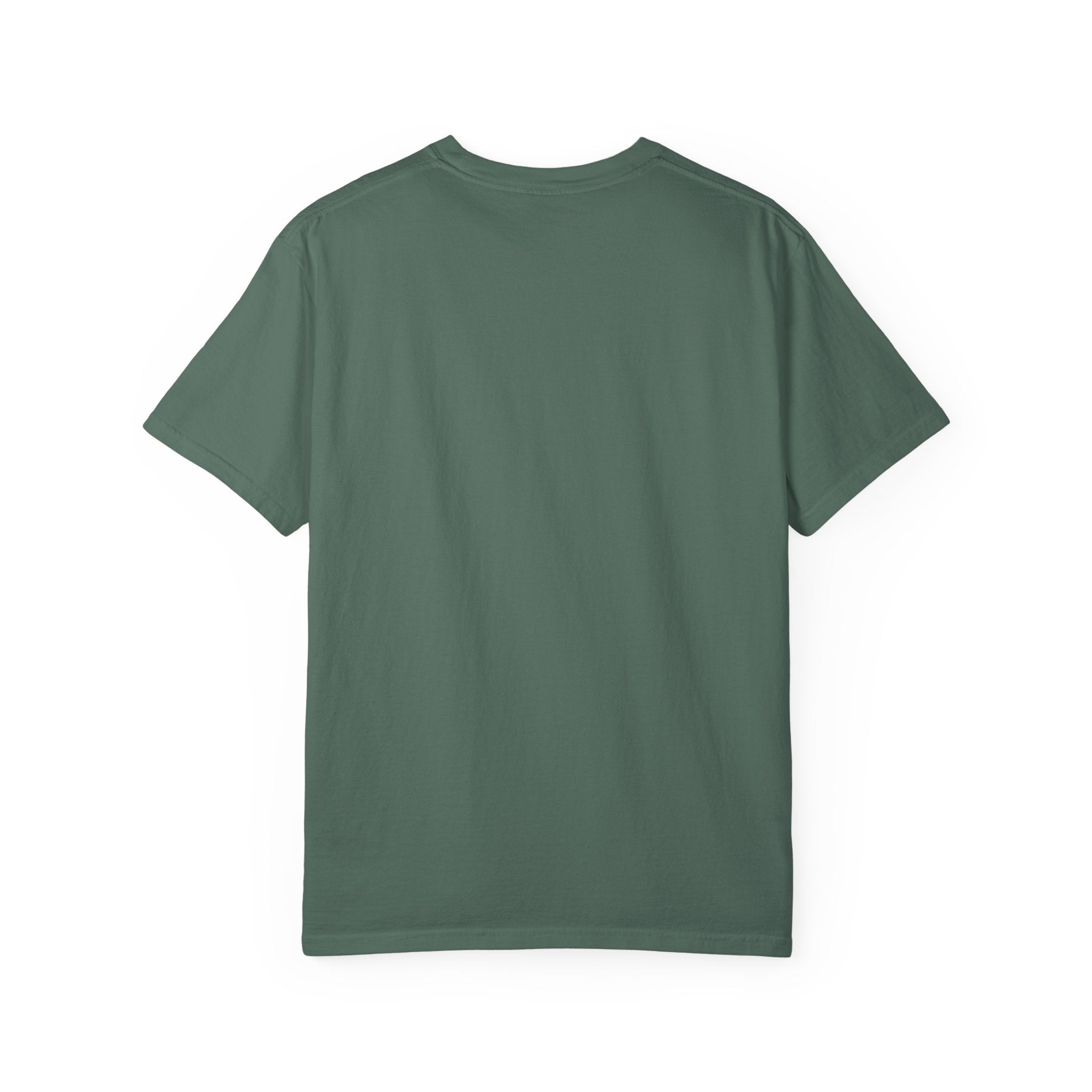 Minimalist "Breathe" Script T-Shirt — Small Center Dot Design