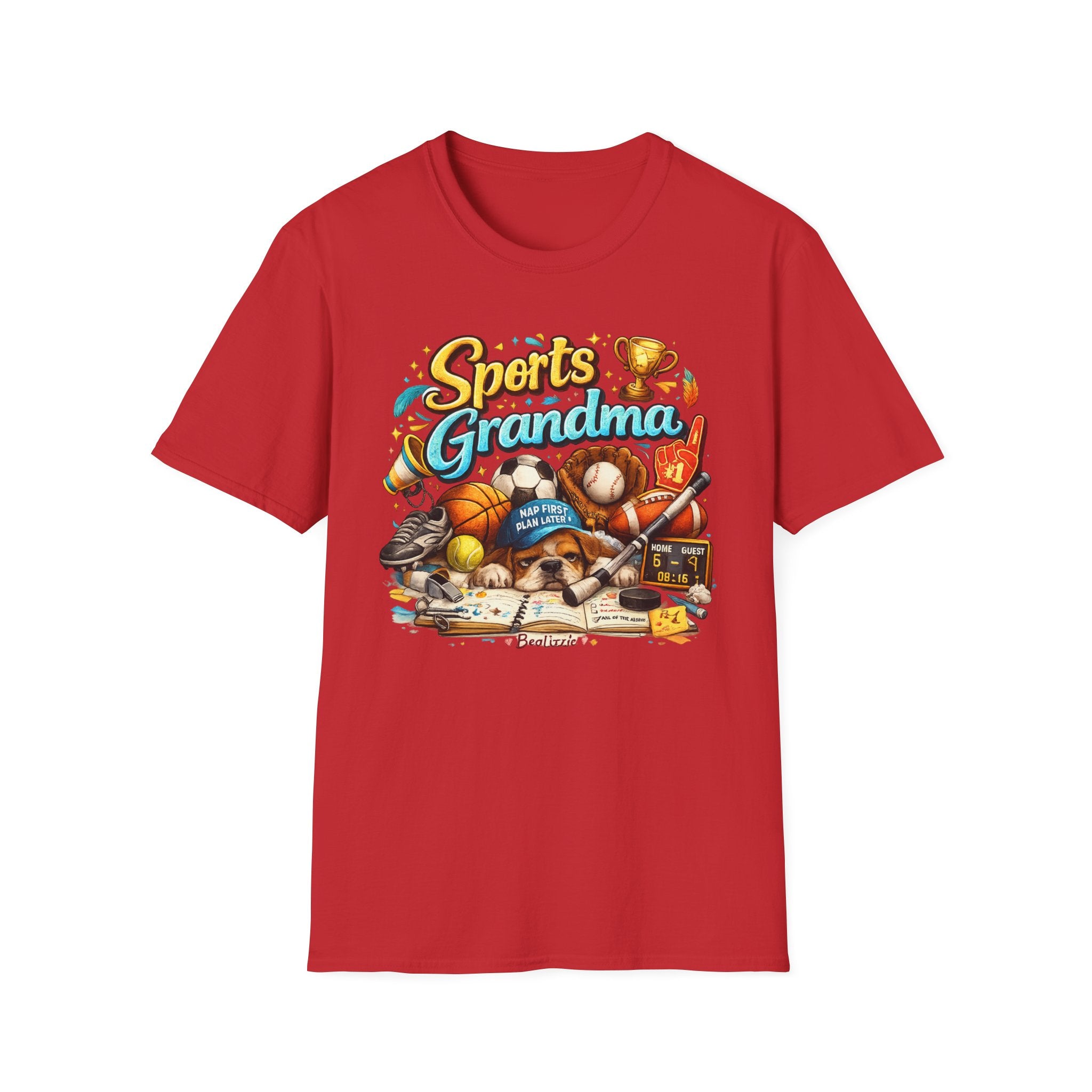 Sports Grandma T-Shirt — Retro Trophy & Multi-Sport Graphic Tee for Active Grandmas