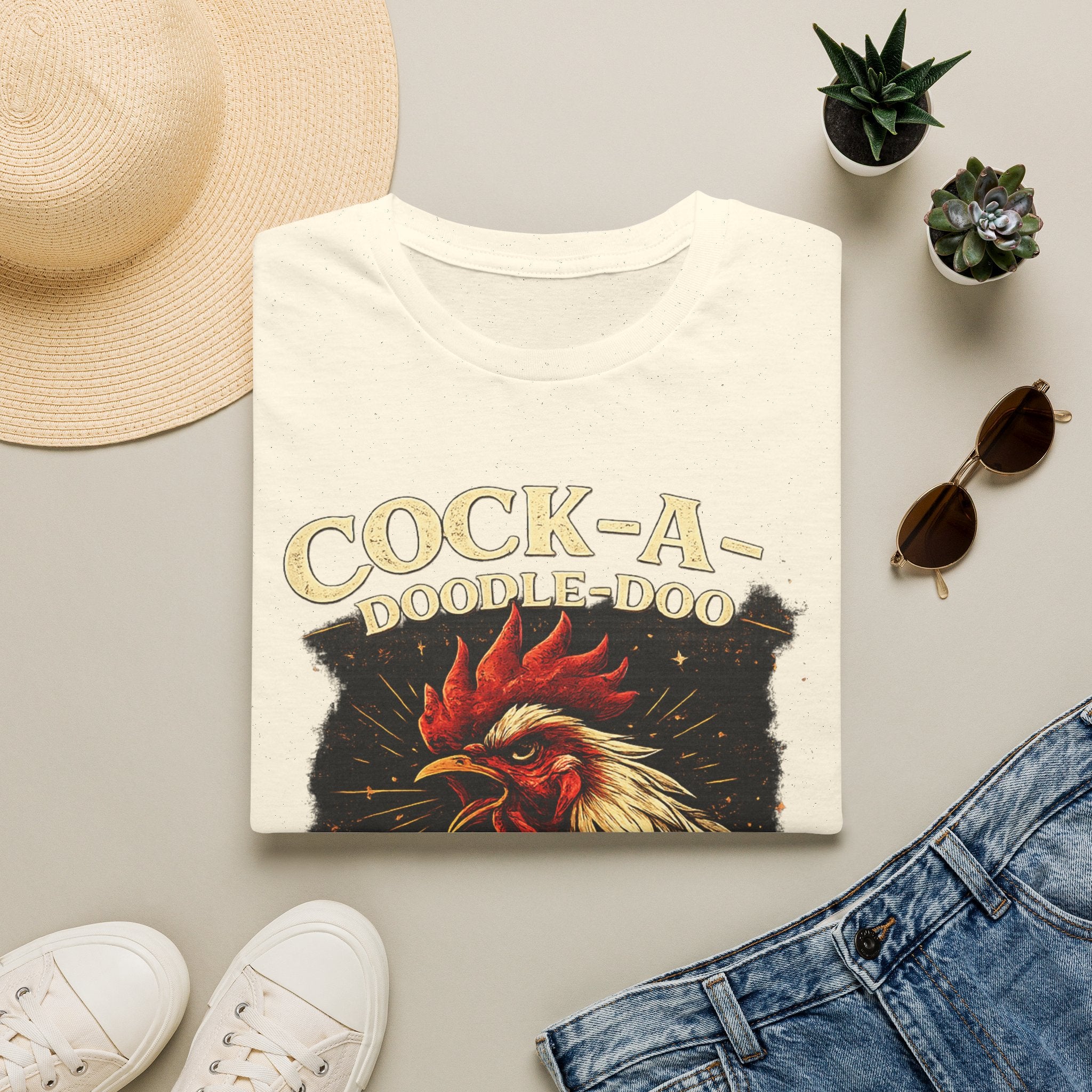Cock-a-Doodle-Doo Bitch T-Shirt — Funny Rooster Graphic Tee