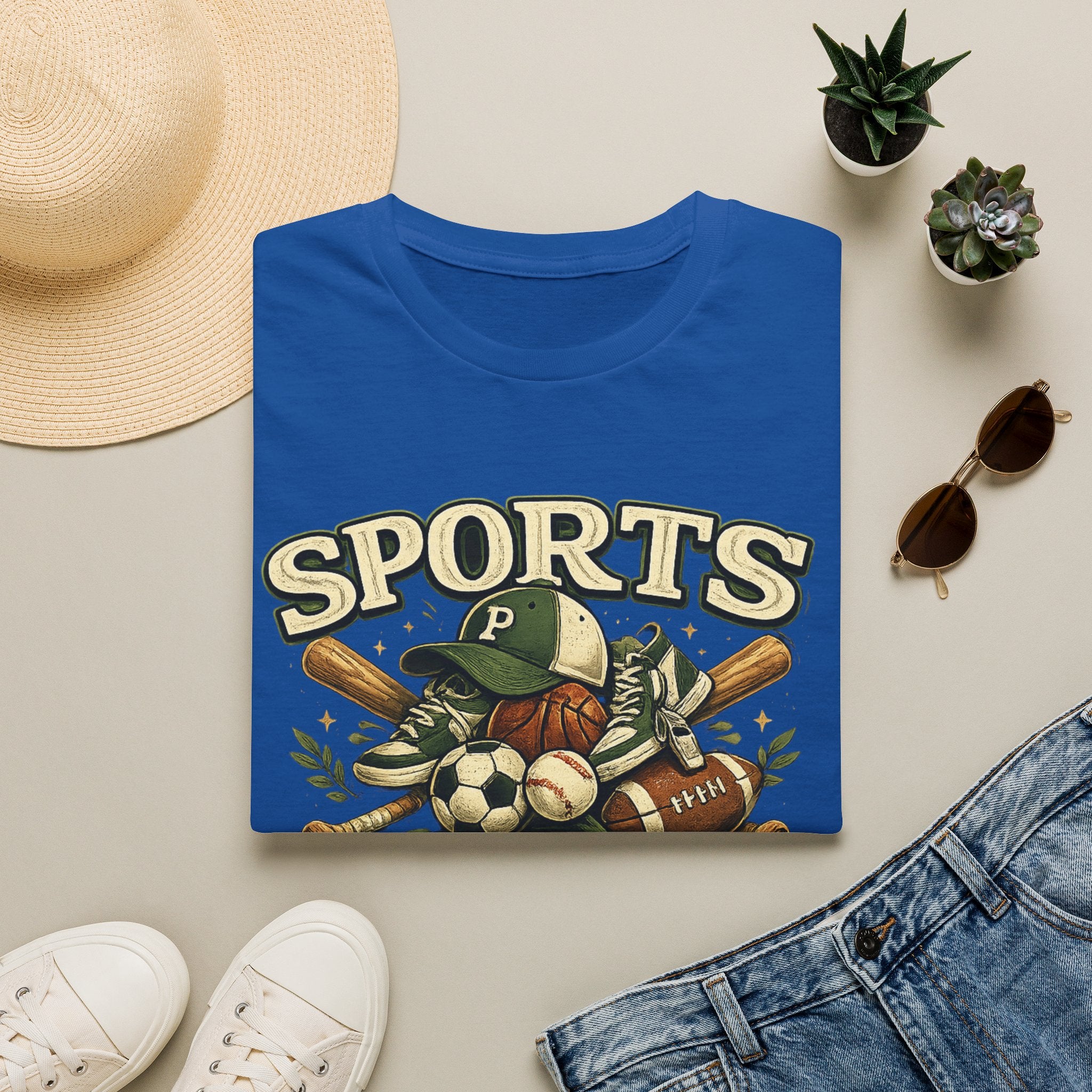 Sports Papa T-Shirt — Loving & Loud Vintage Sports Dad Tee