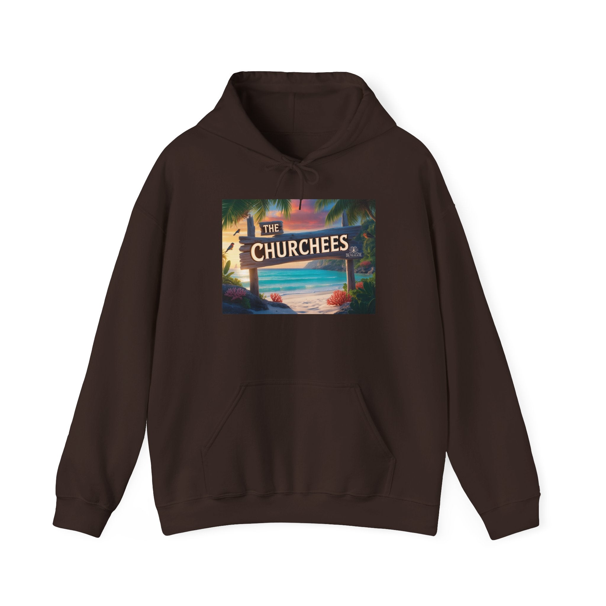 Le sweat à capuche Churchees Retro Beach – Sweat-shirt graphique surf vintage