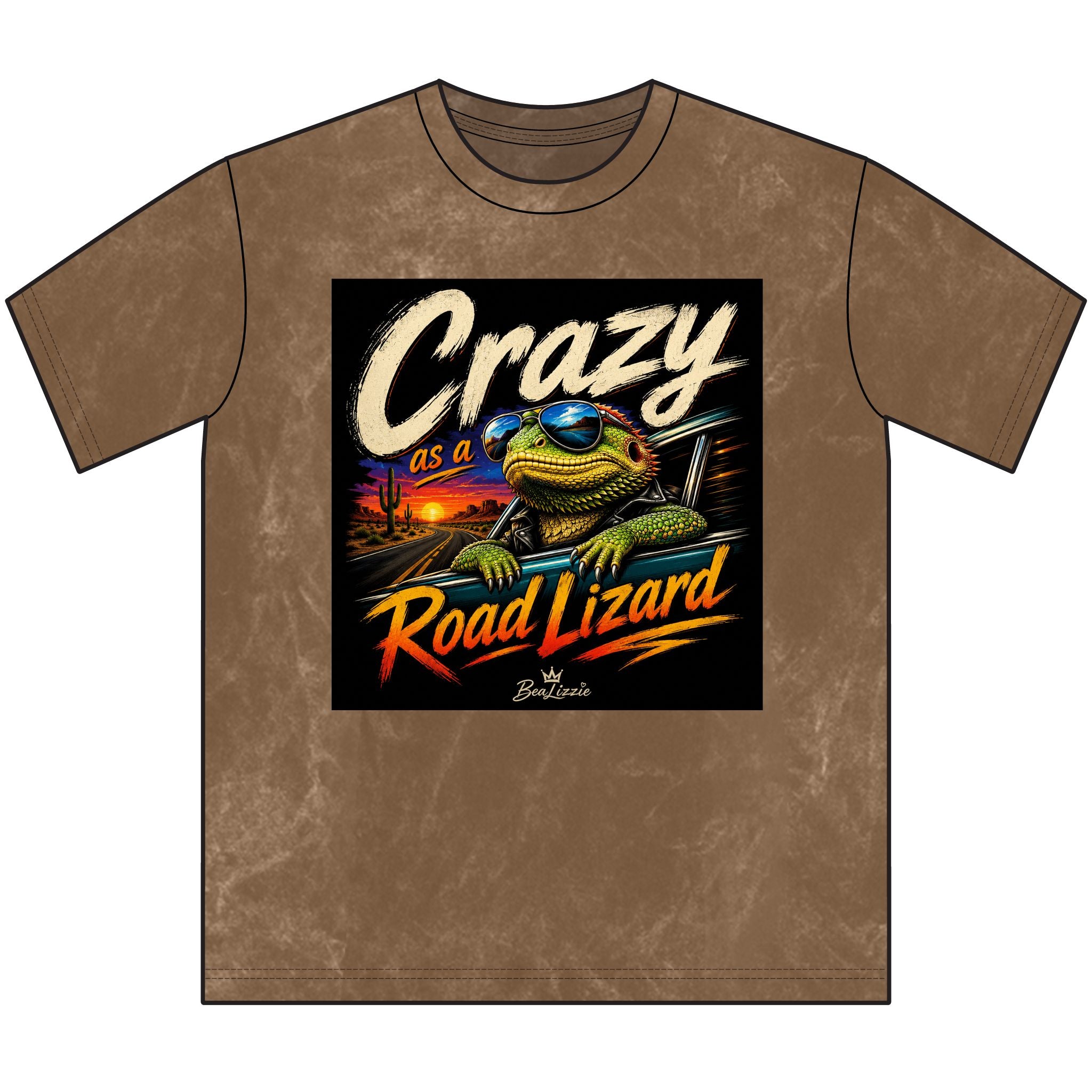 Crazy as a Road Lizard Vintage Tee