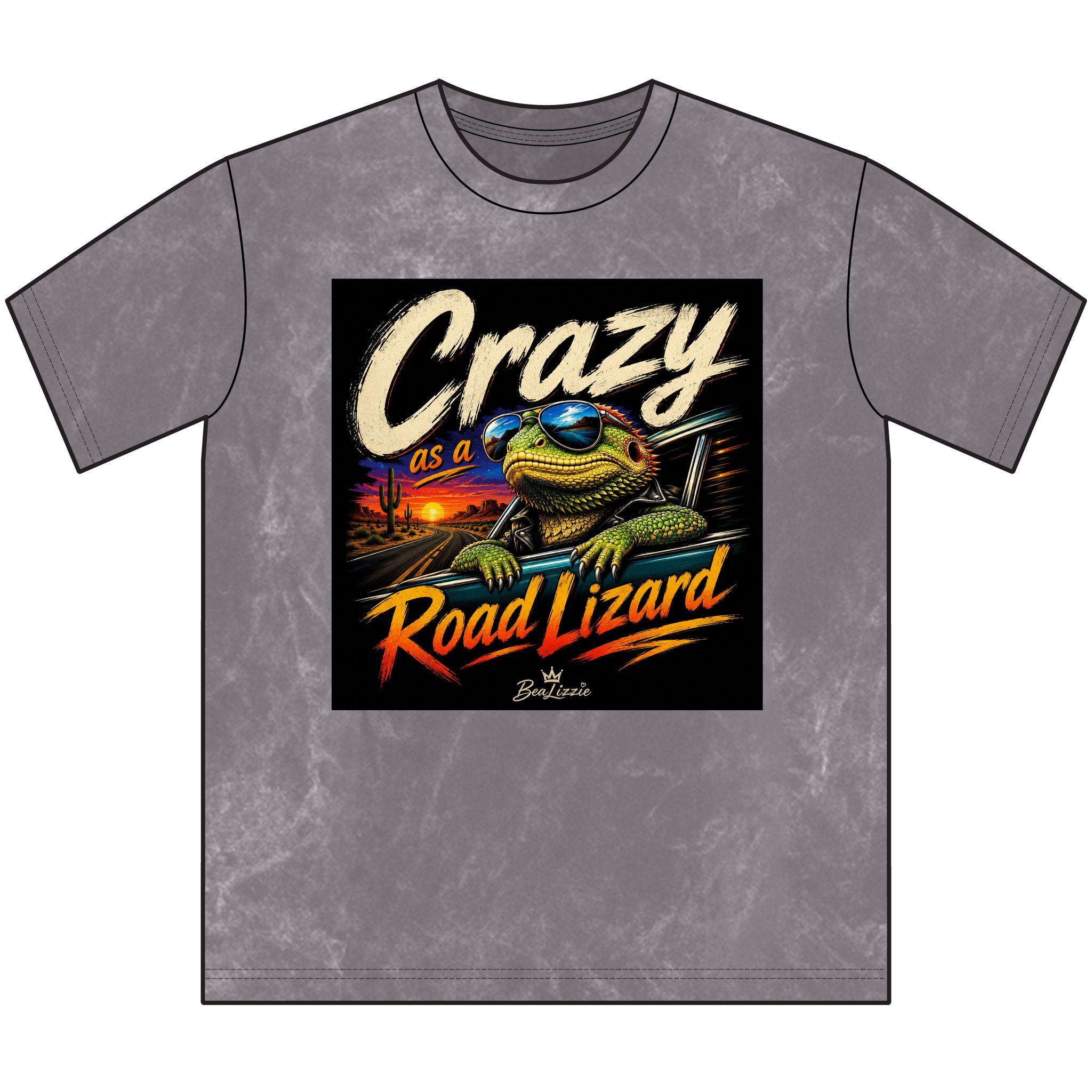 Crazy as a Road Lizard Vintage Tee