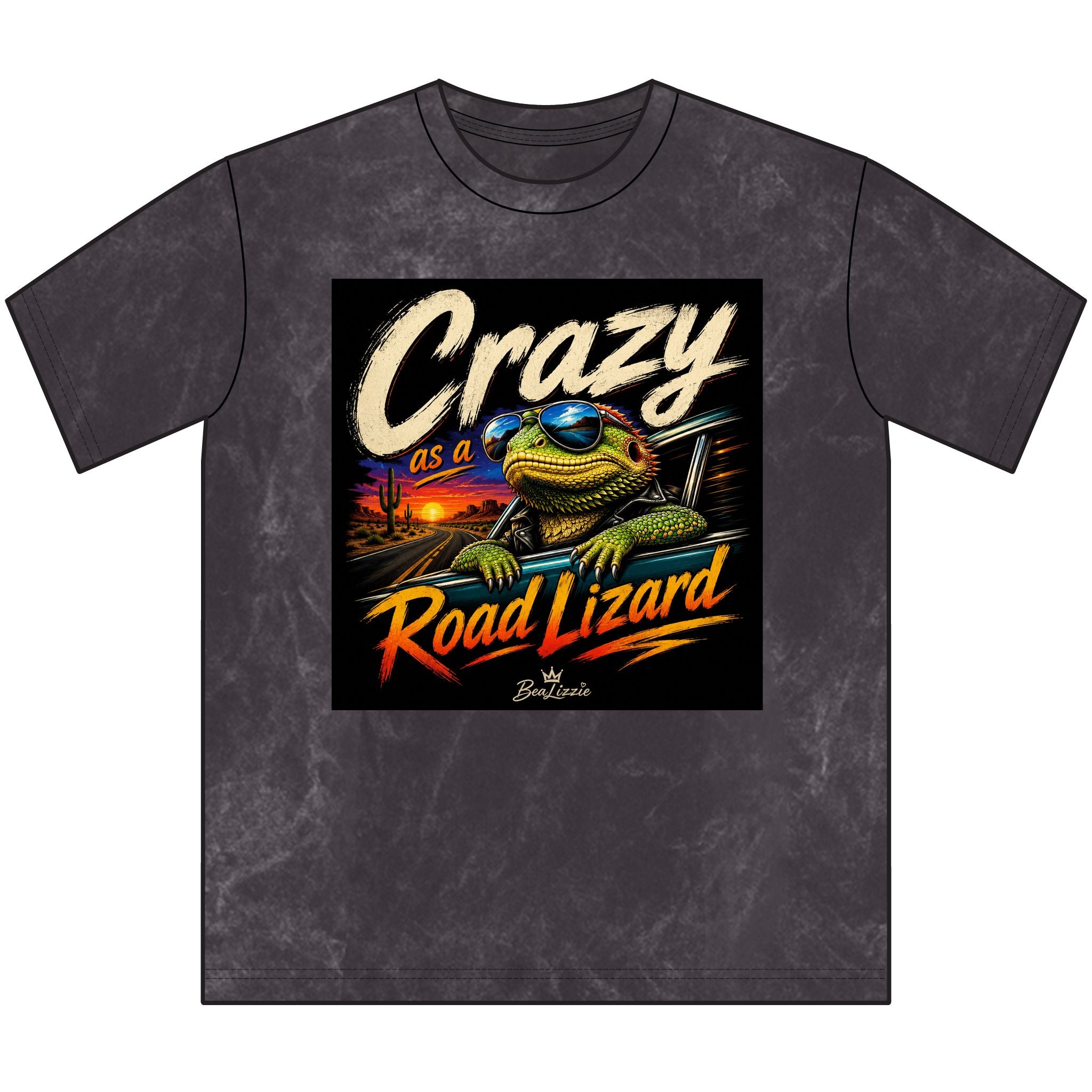 Crazy as a Road Lizard Vintage Tee