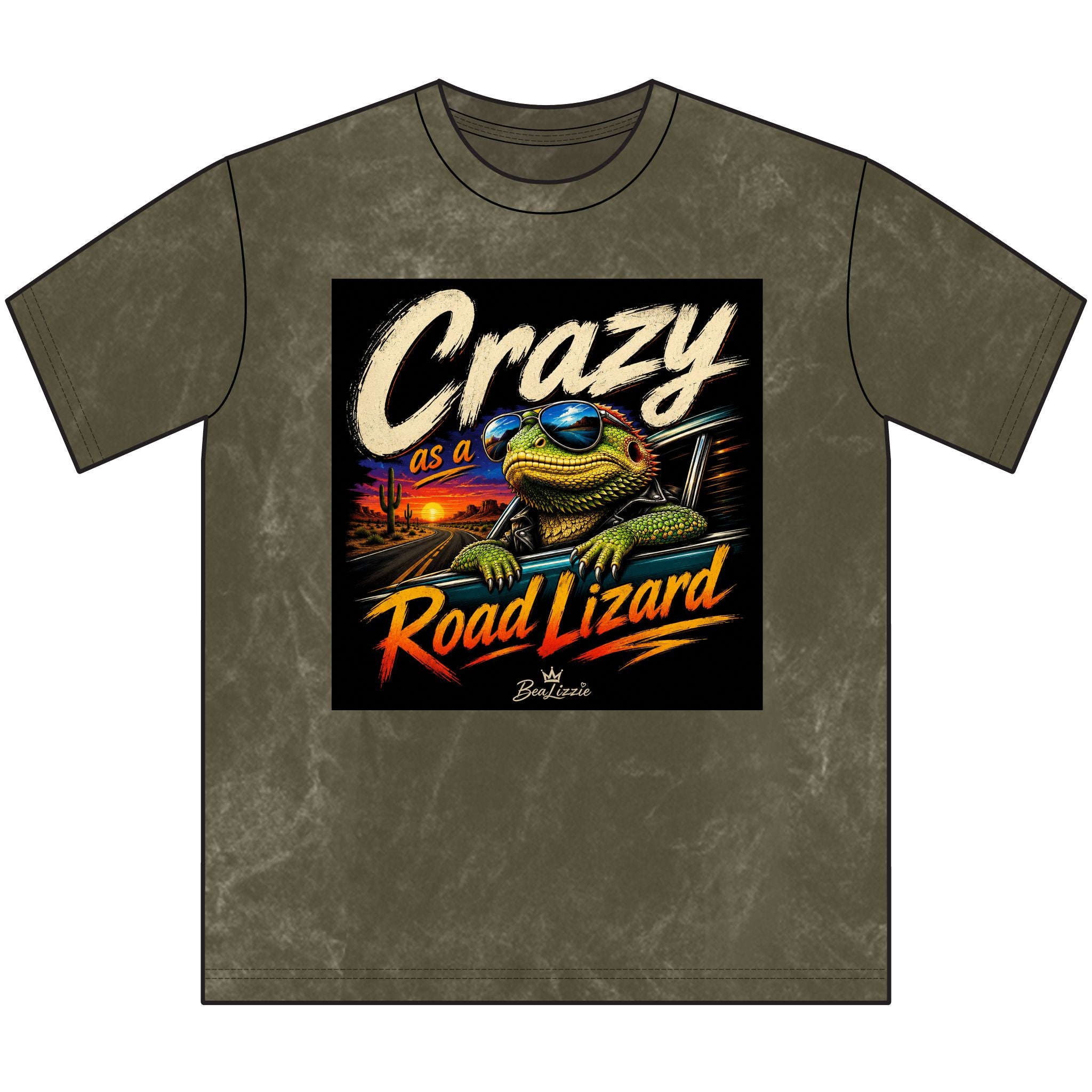 Crazy as a Road Lizard Vintage Tee
