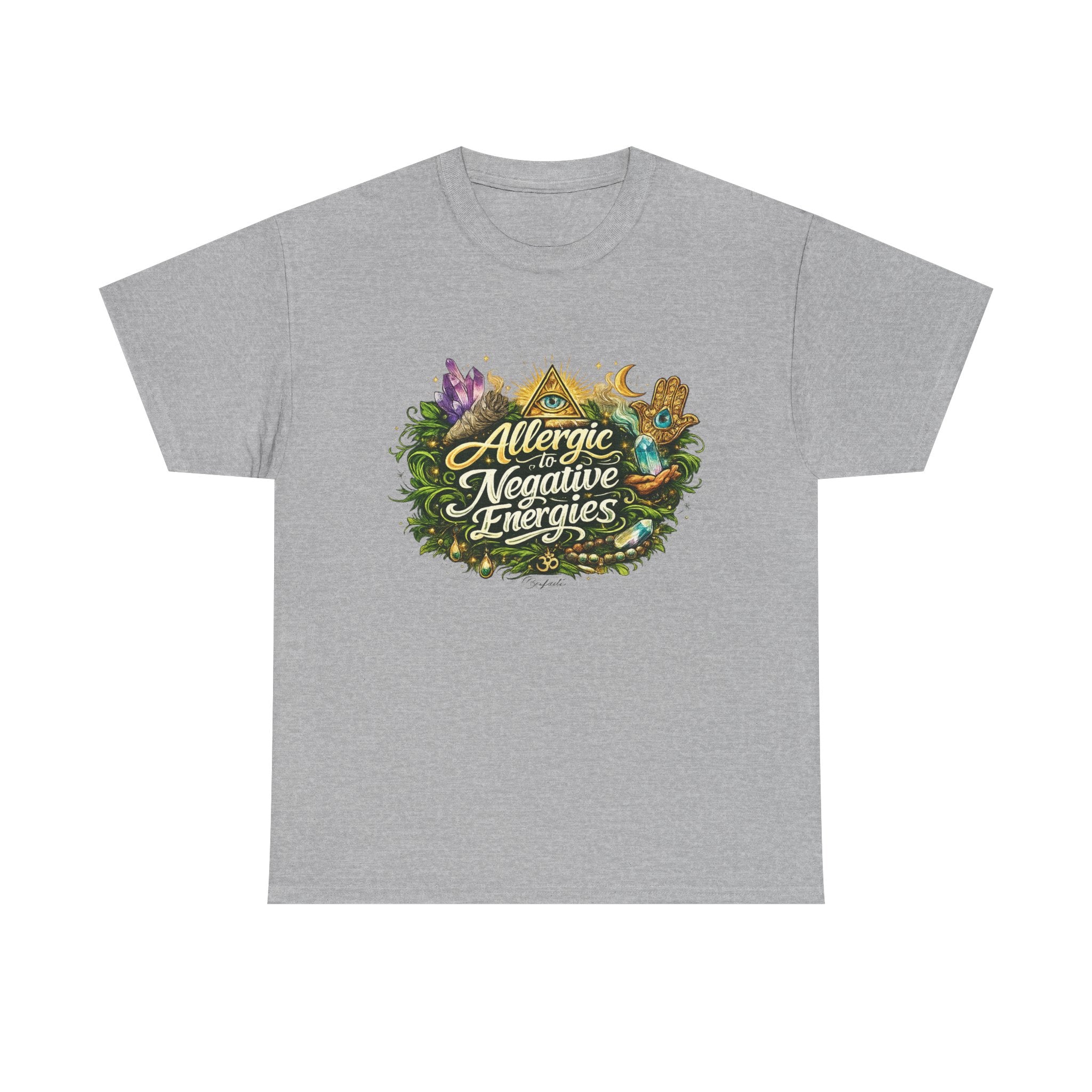 T‑Shirt — "Allergic to Negative Energies" Spiritual Graphic Tee