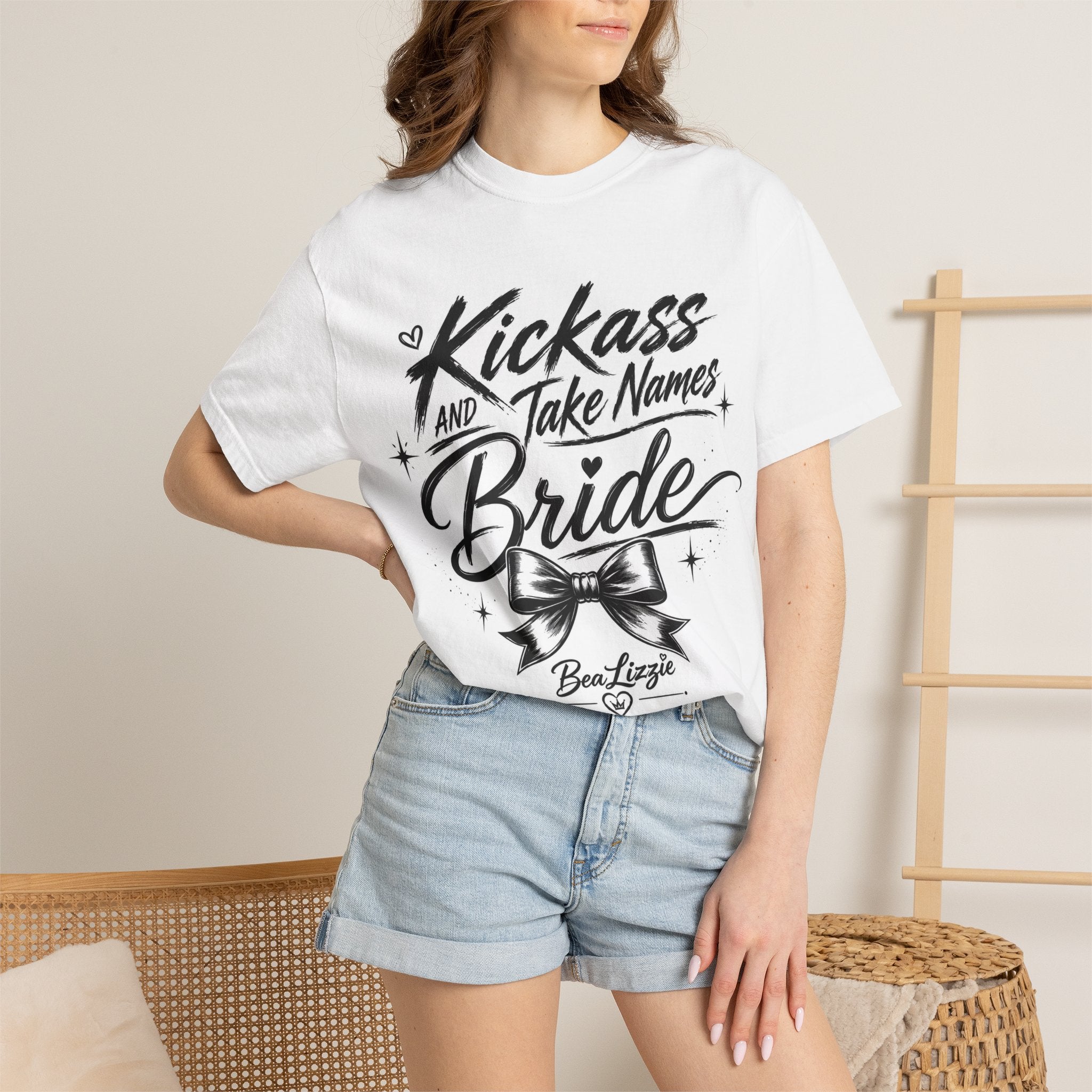 Bride T-Shirt — "Kickass and Take Names" Bachelorette Tee