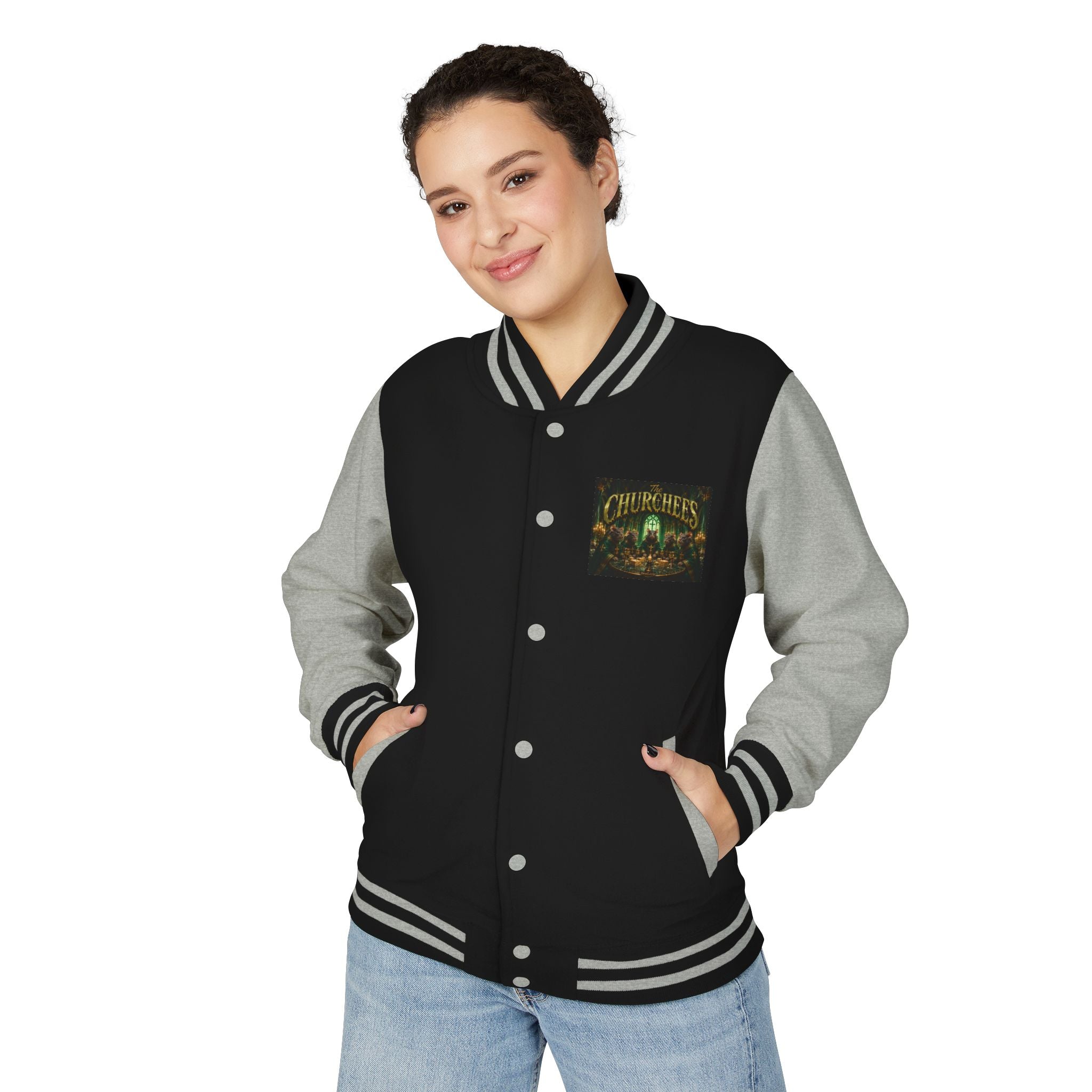 Letterman Jacket — The Churchers Band Logo Varsity Jacket