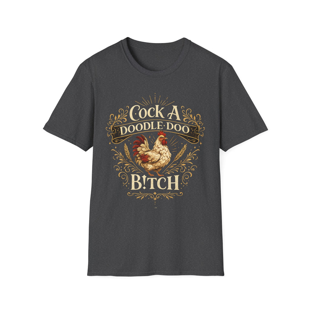Cock A Doodle Doo T-Shirt — Funny Rooster Farmyard Graphic Tee