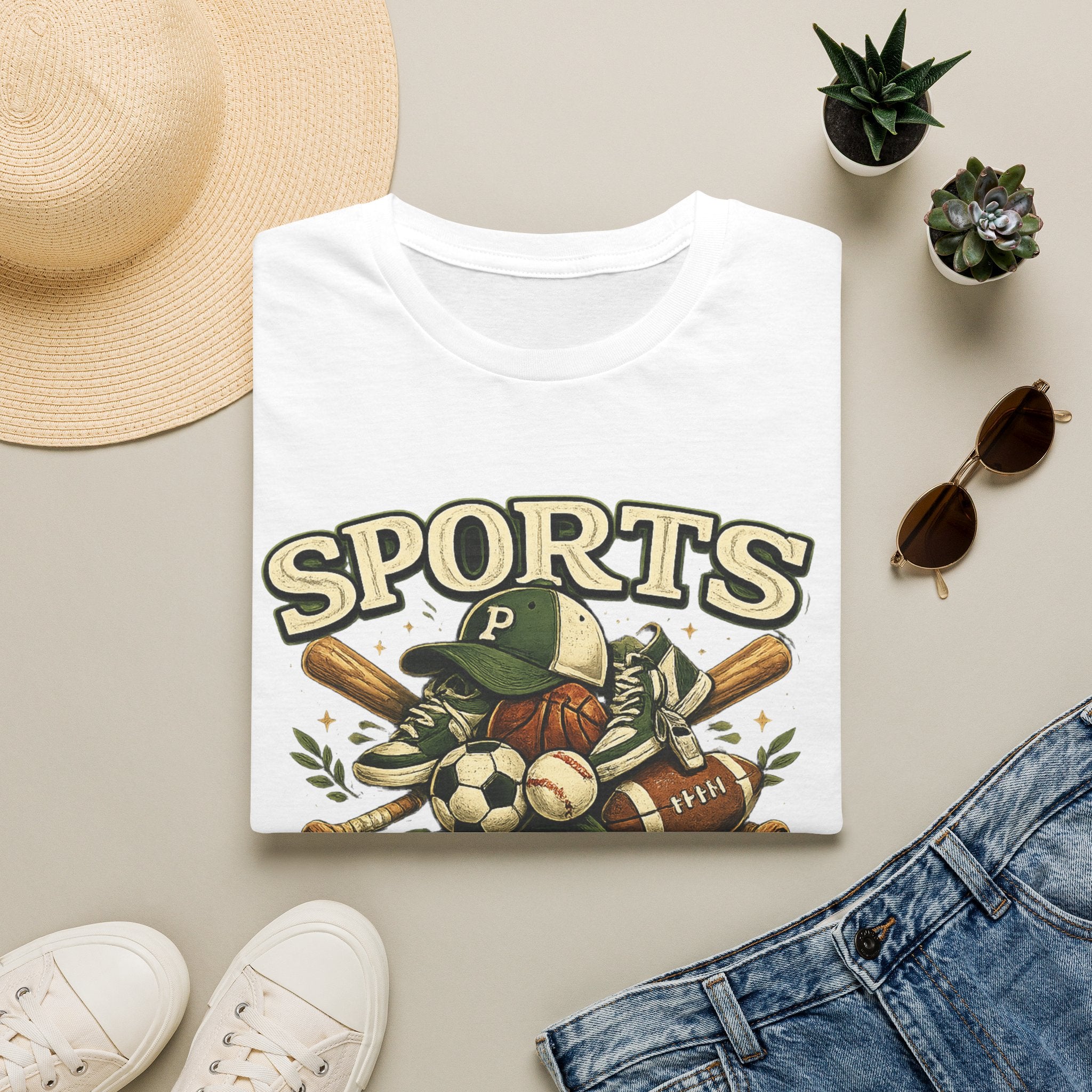 Sports Papa T-Shirt — Loving & Loud Vintage Sports Dad Tee