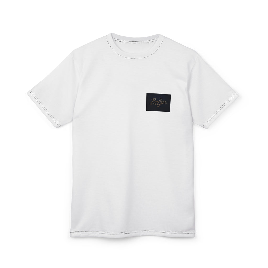 Minimal Script Pocket Tee — 'Breathe' Casual Unisex T‑Shirt