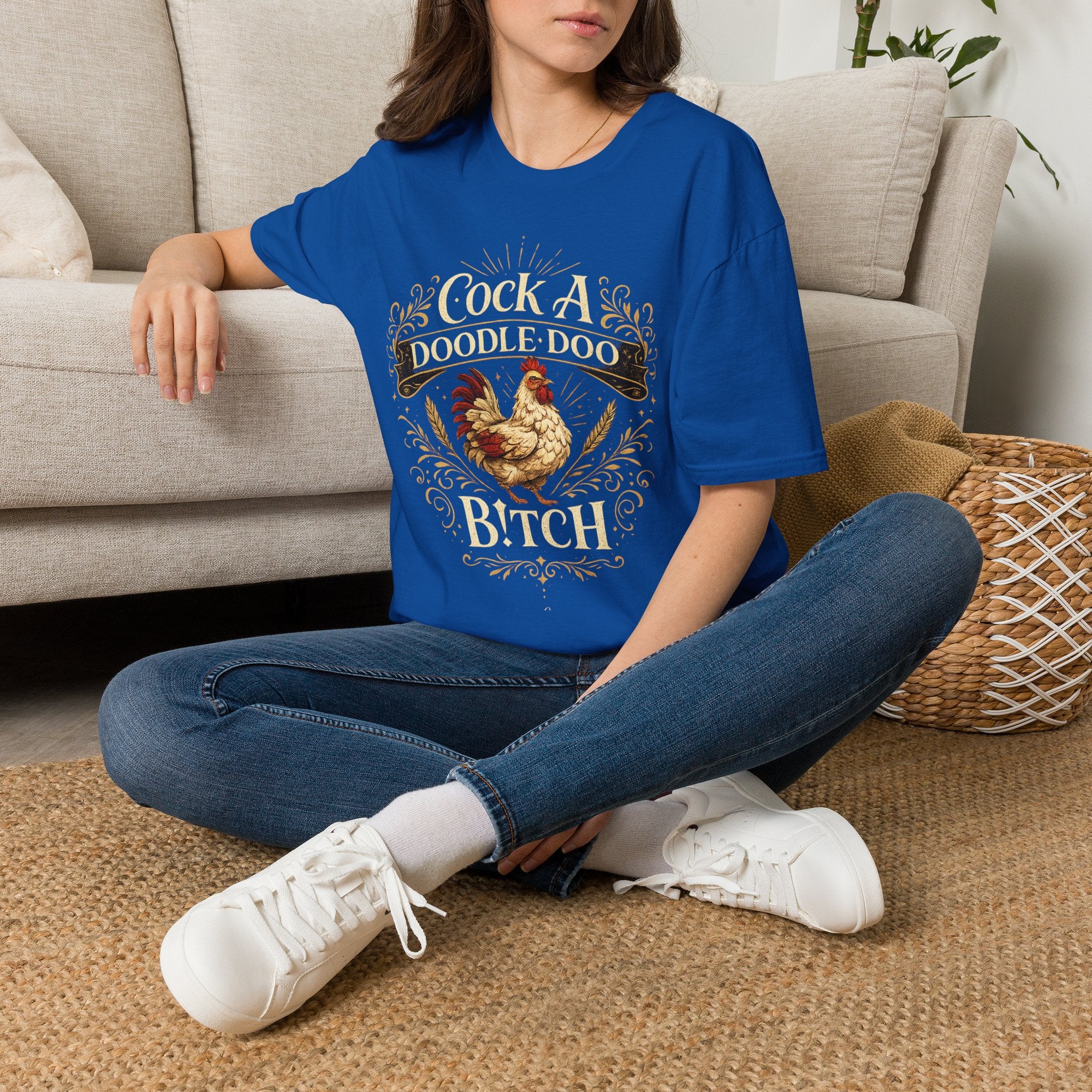 Cock A Doodle Doo T-Shirt — Funny Rooster Farmyard Graphic Tee