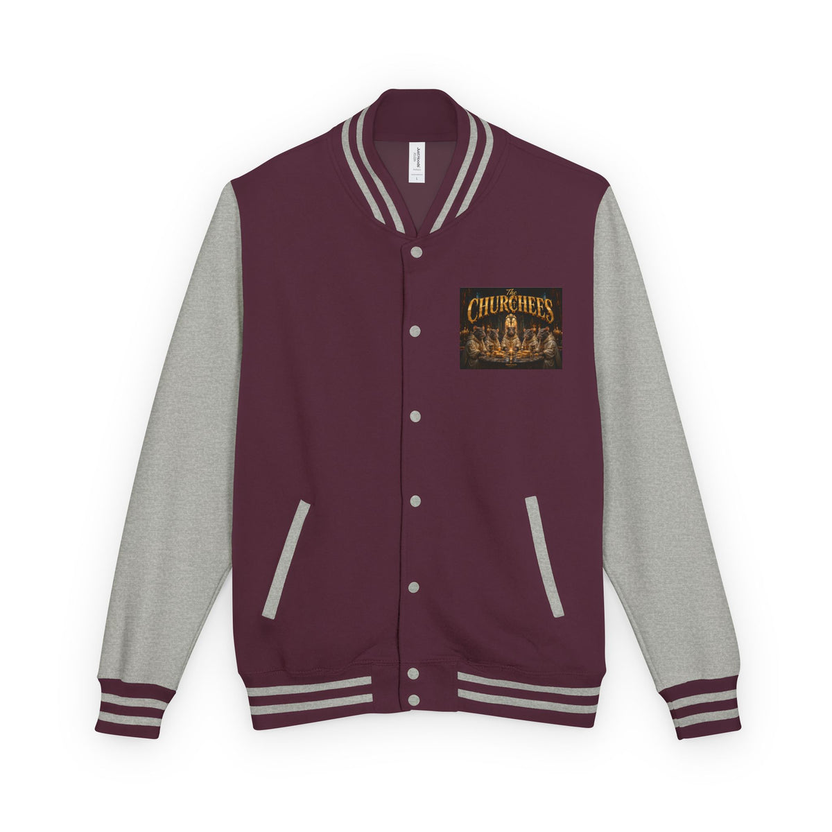 Letterman Jacket — 'The Churchees' Vintage Horror Band Varsity Jacket