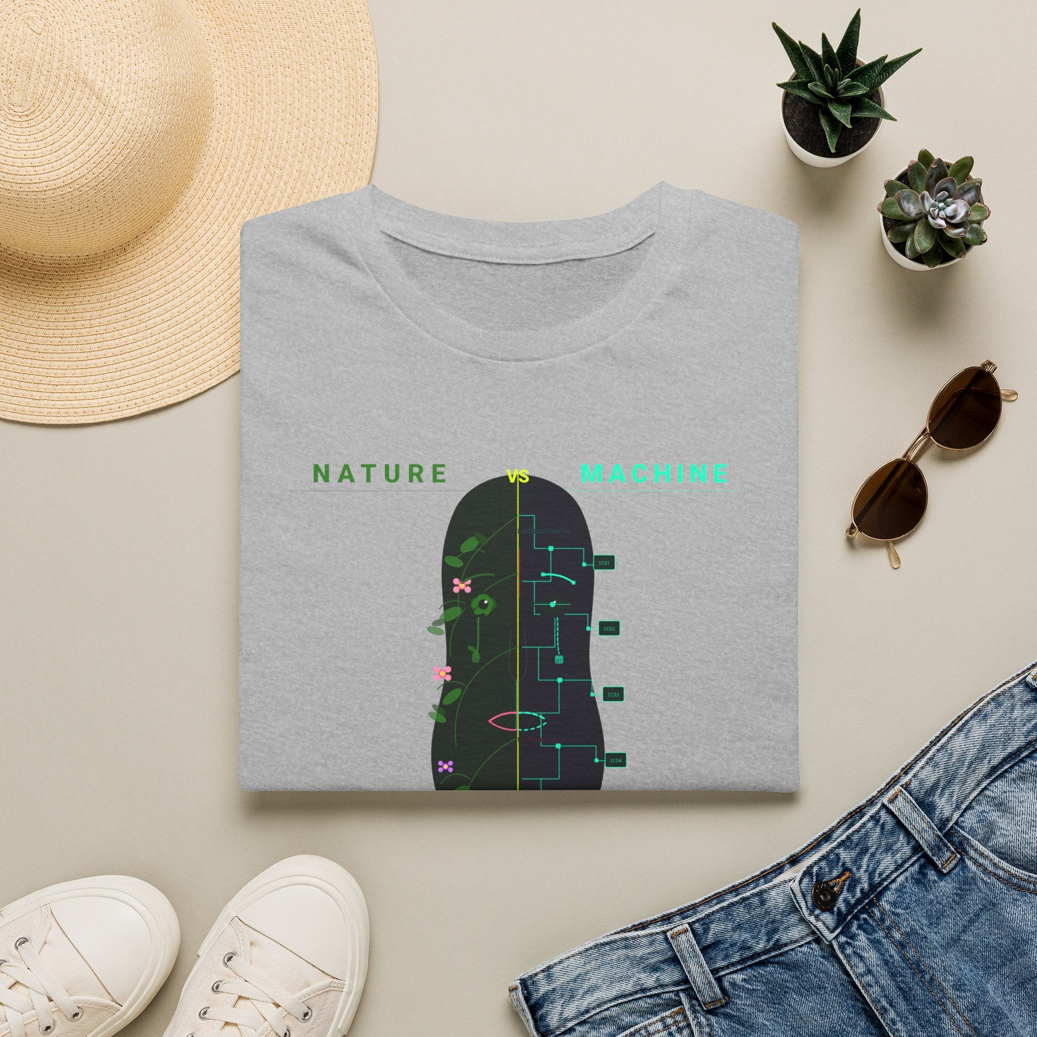 Nature Machine T-Shirt — Eco Tech Graphic Tee
