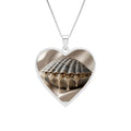 Heart Photo Pendant Necklace — Personalized Frame Locket (Silver or Gold)