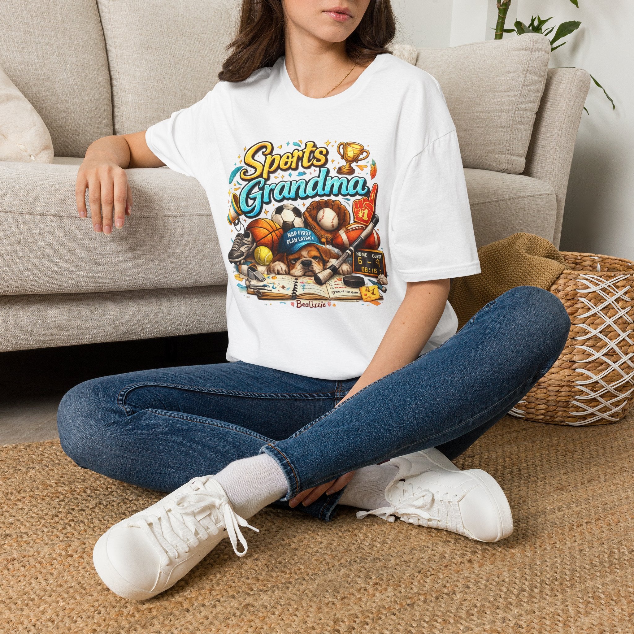 Sports Grandma T-Shirt — Retro Trophy & Multi-Sport Graphic Tee for Active Grandmas