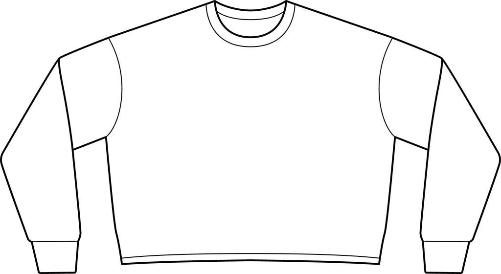 BeaLizzie Heart Crop Sweatshirt  Women's Lightweight Crewneck