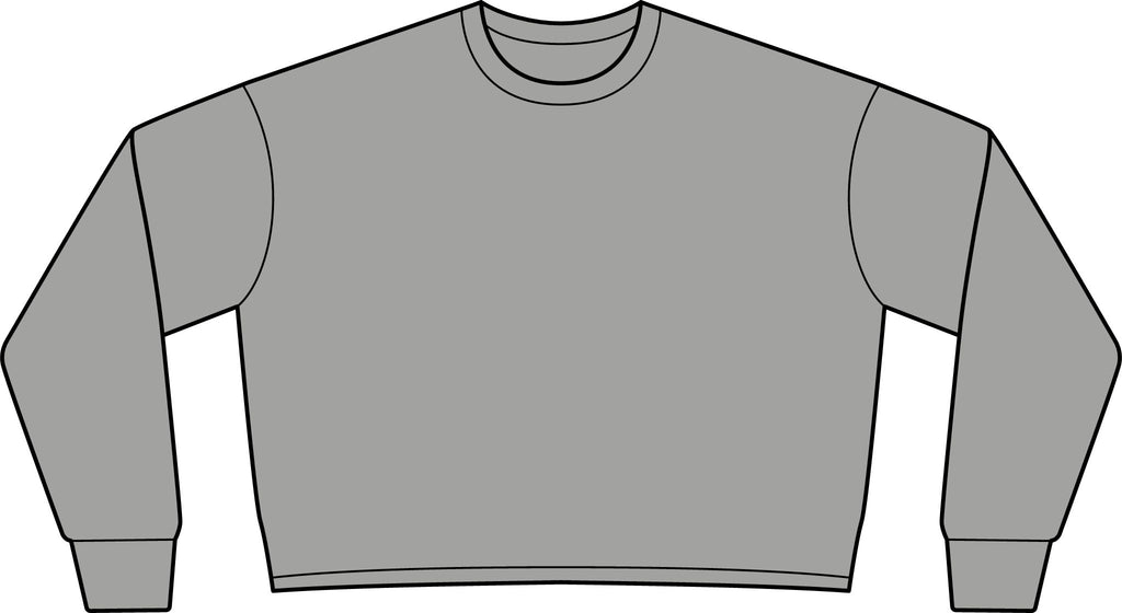 BeaLizzie Heart Crop Sweatshirt  Women's Lightweight Crewneck