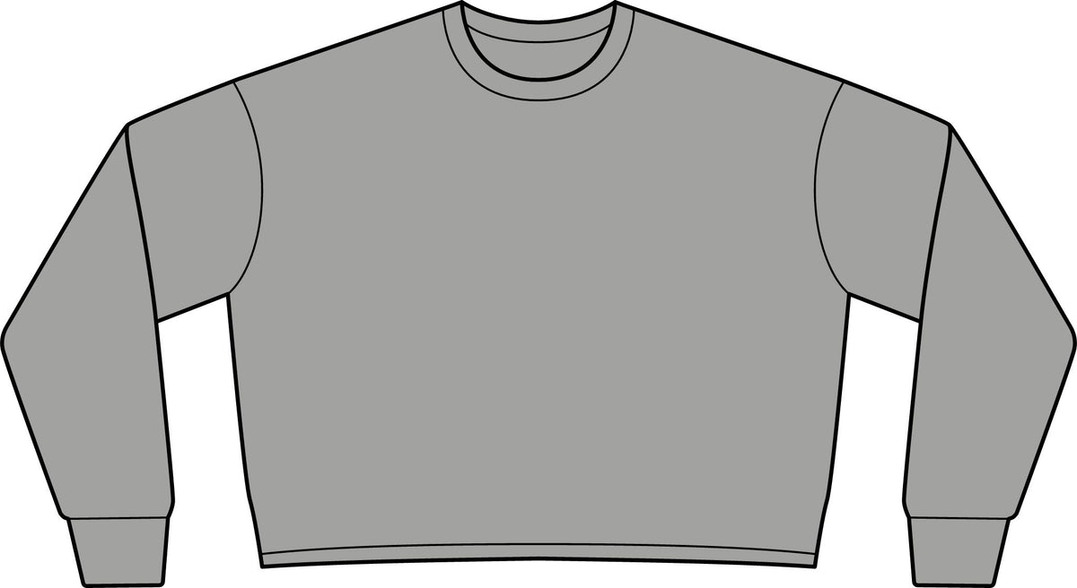 BeaLizzie Heart Crop Sweatshirt  Women's Lightweight Crewneck