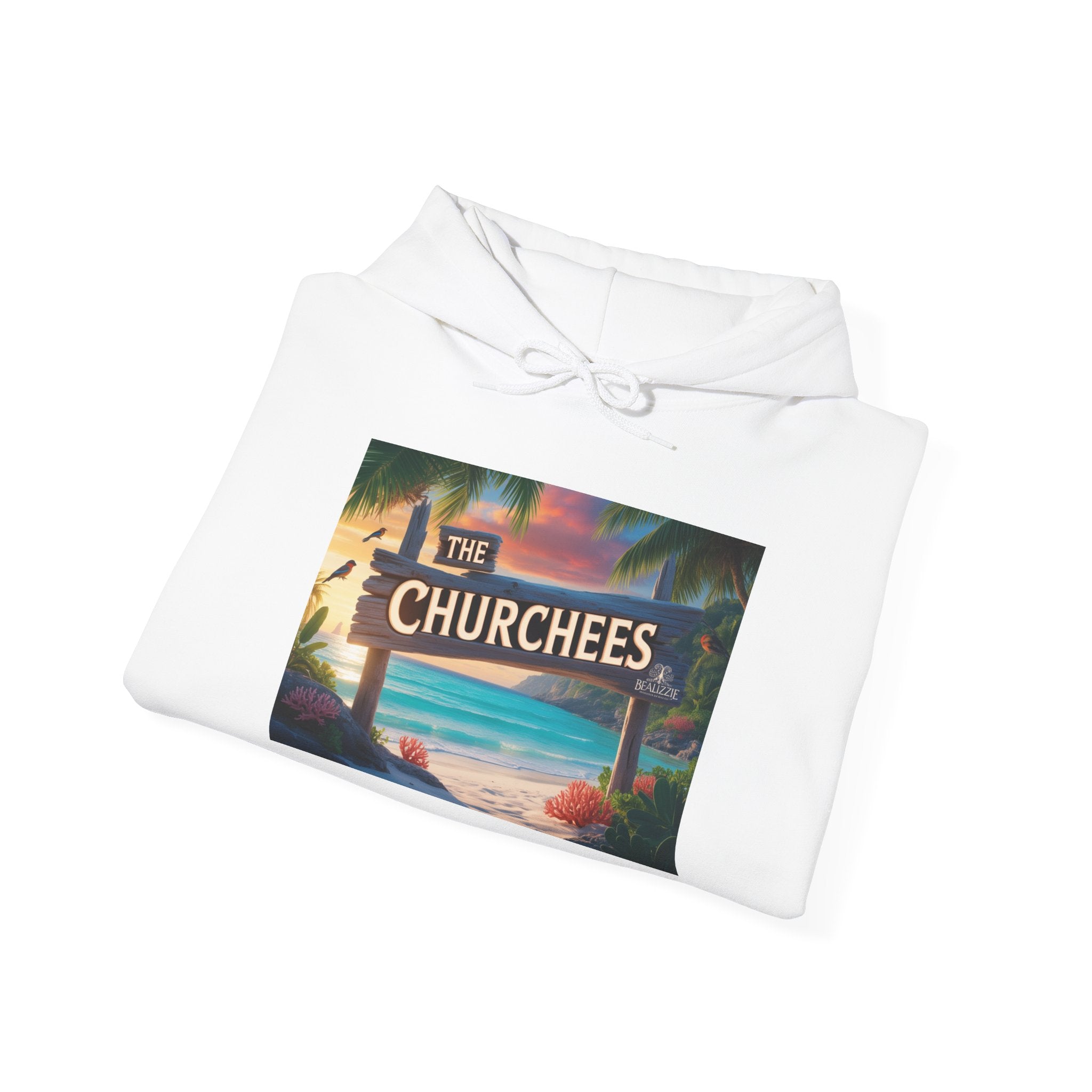 Le sweat à capuche Churchees Retro Beach – Sweat-shirt graphique surf vintage