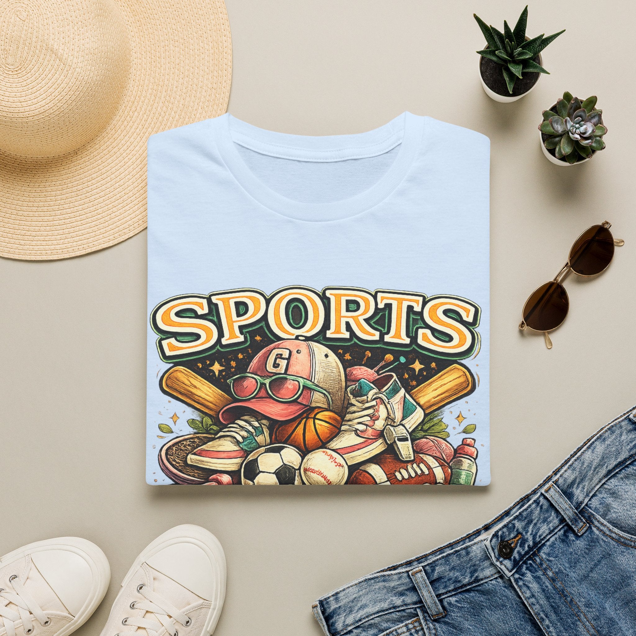Sports Grandma T‑Shirt — Vintage Baseball & Multi‑Sport Mom Fan Tee