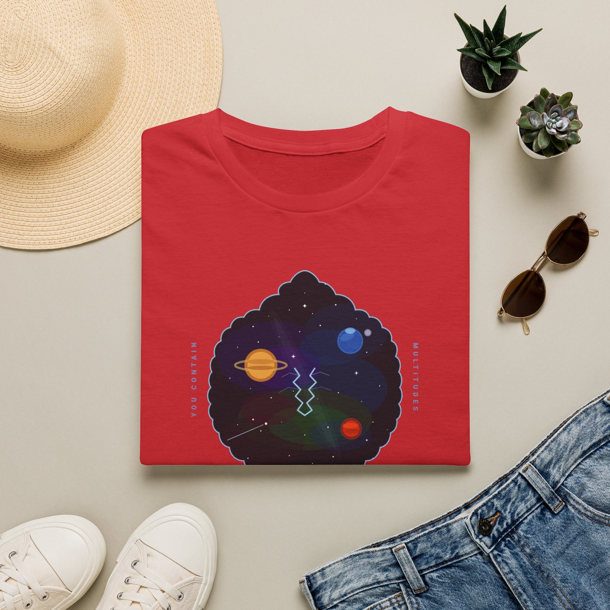 Galaxy Graphic T‑Shirt — 'Making Stardust' Cosmic Planet Tee