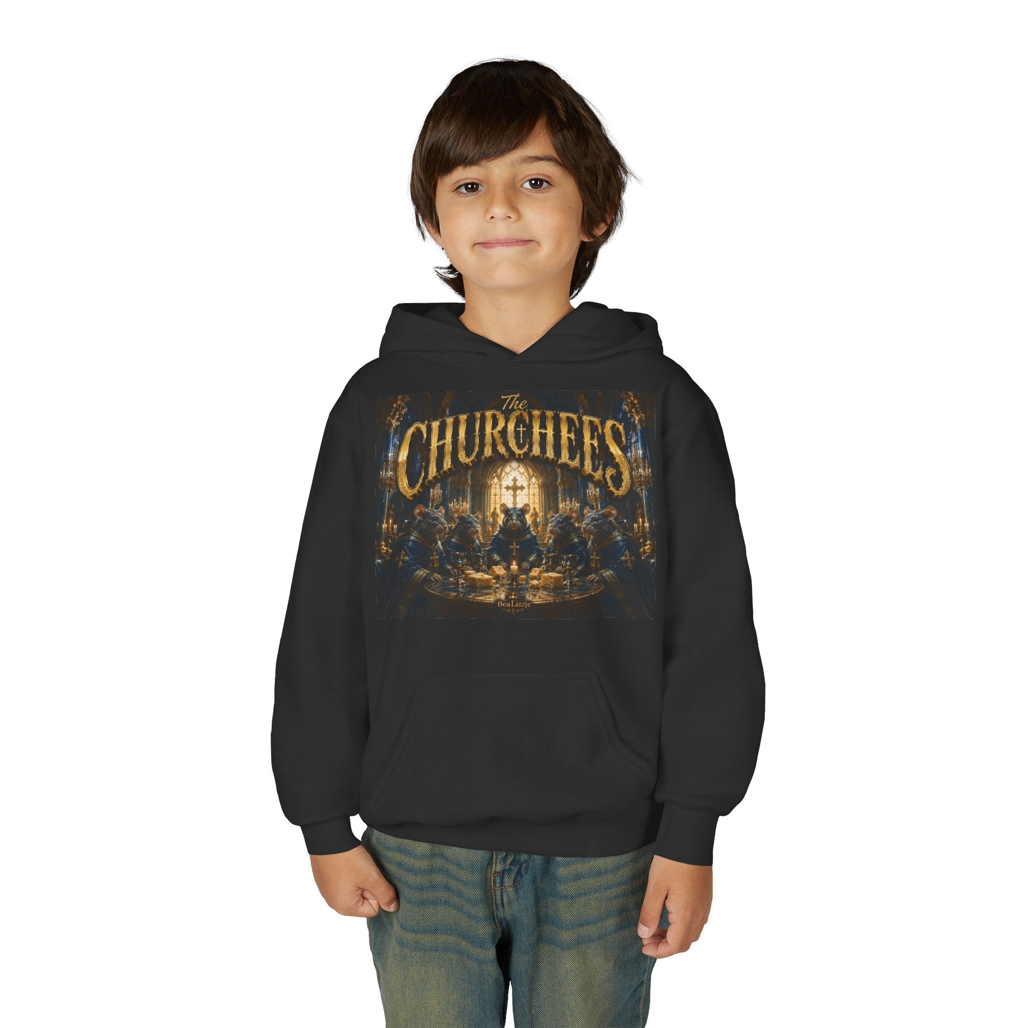 Sweat à capuche enfant – Sweat-shirt à motif « CHURCHEES »
