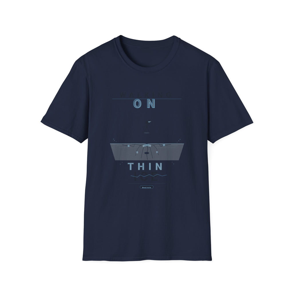 Walking On Thin Ice T-Shirt — Minimalist Motivational Tee
