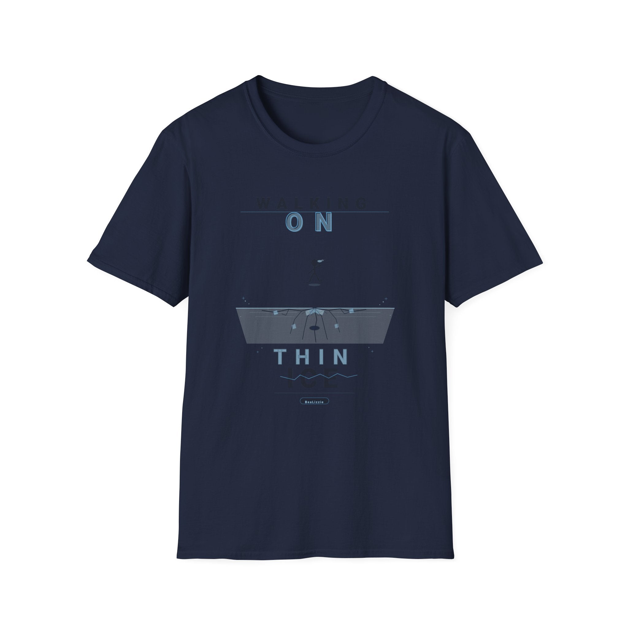 Walking On Thin Ice T-Shirt — Minimalist Motivational Tee