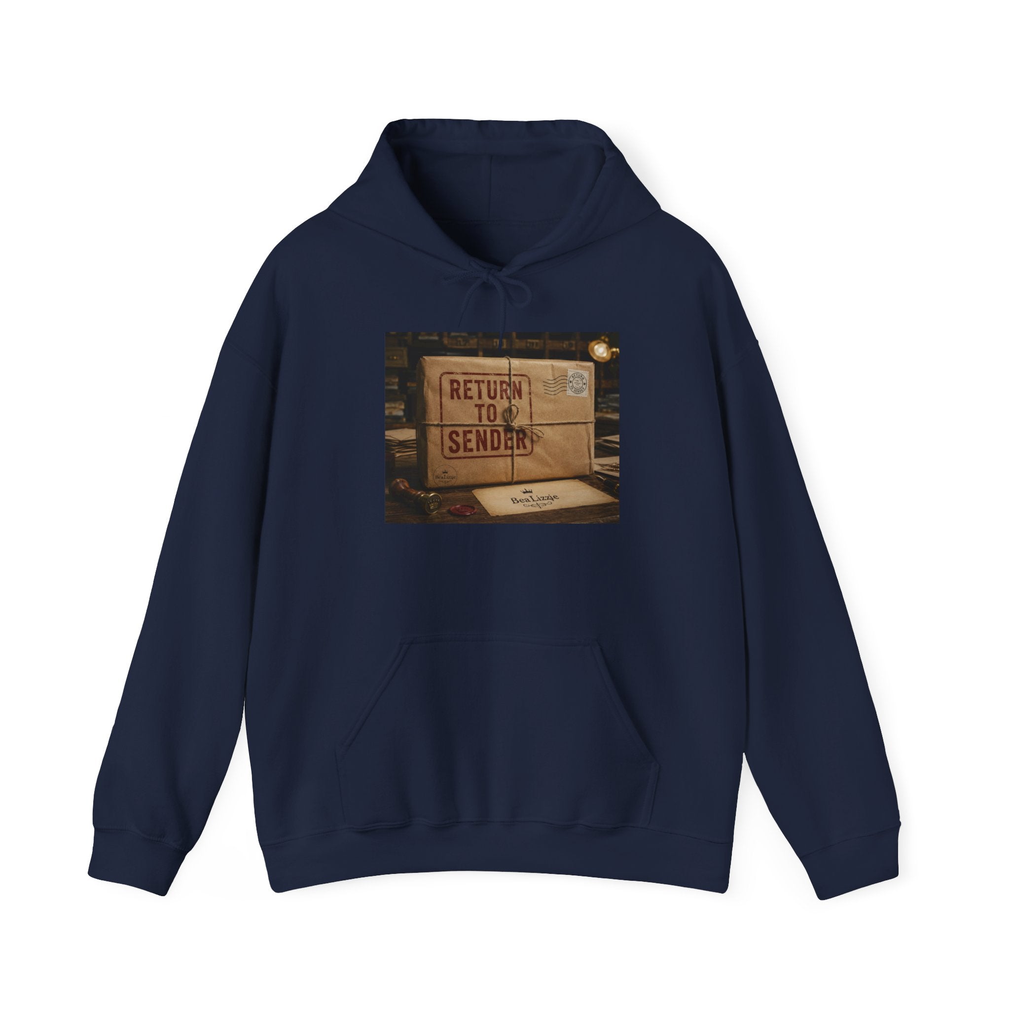 Sweat à capuche « Retour à l'expéditeur » – Motif boîte aux lettres vintage