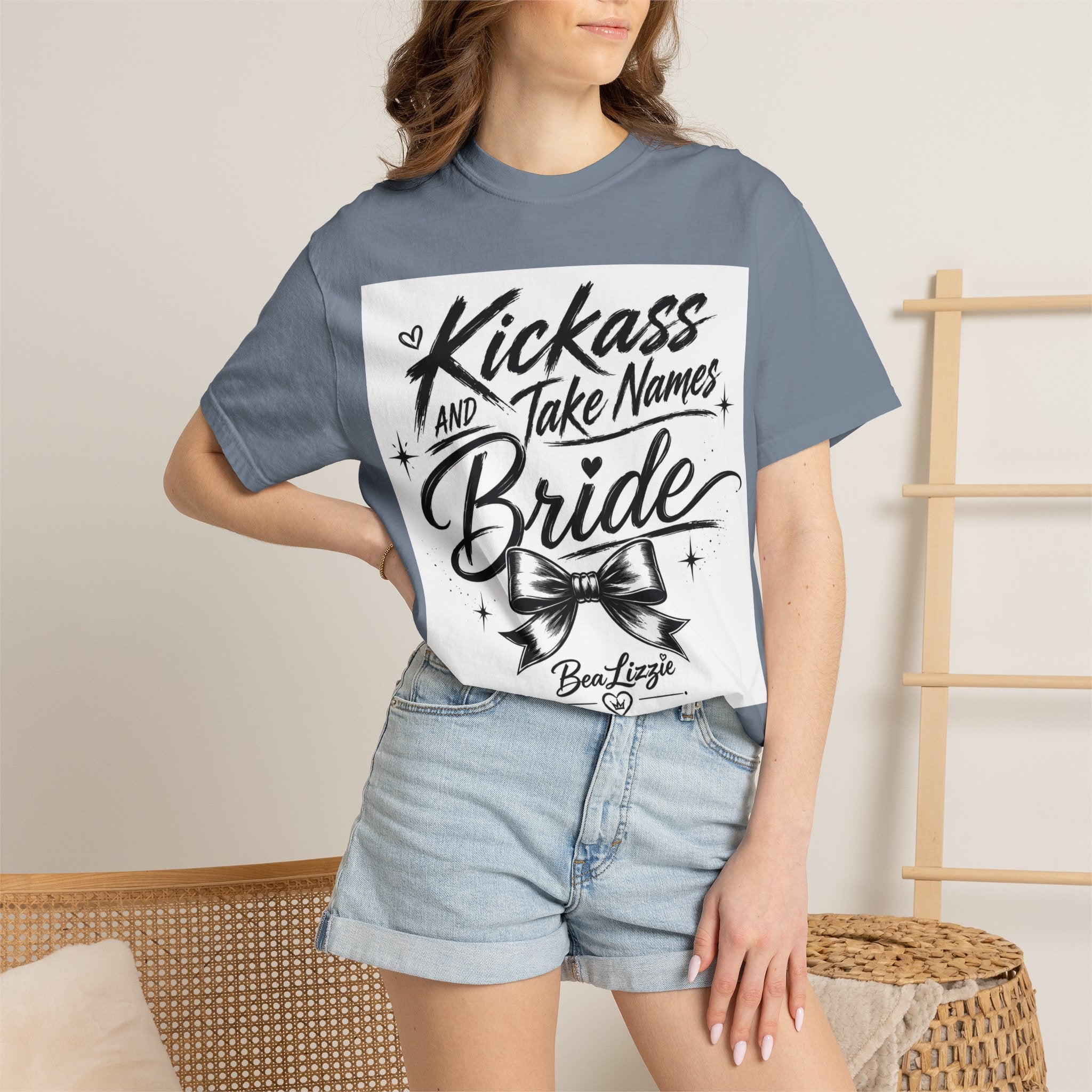 Bride T-Shirt — "Kickass and Take Names" Bachelorette Tee