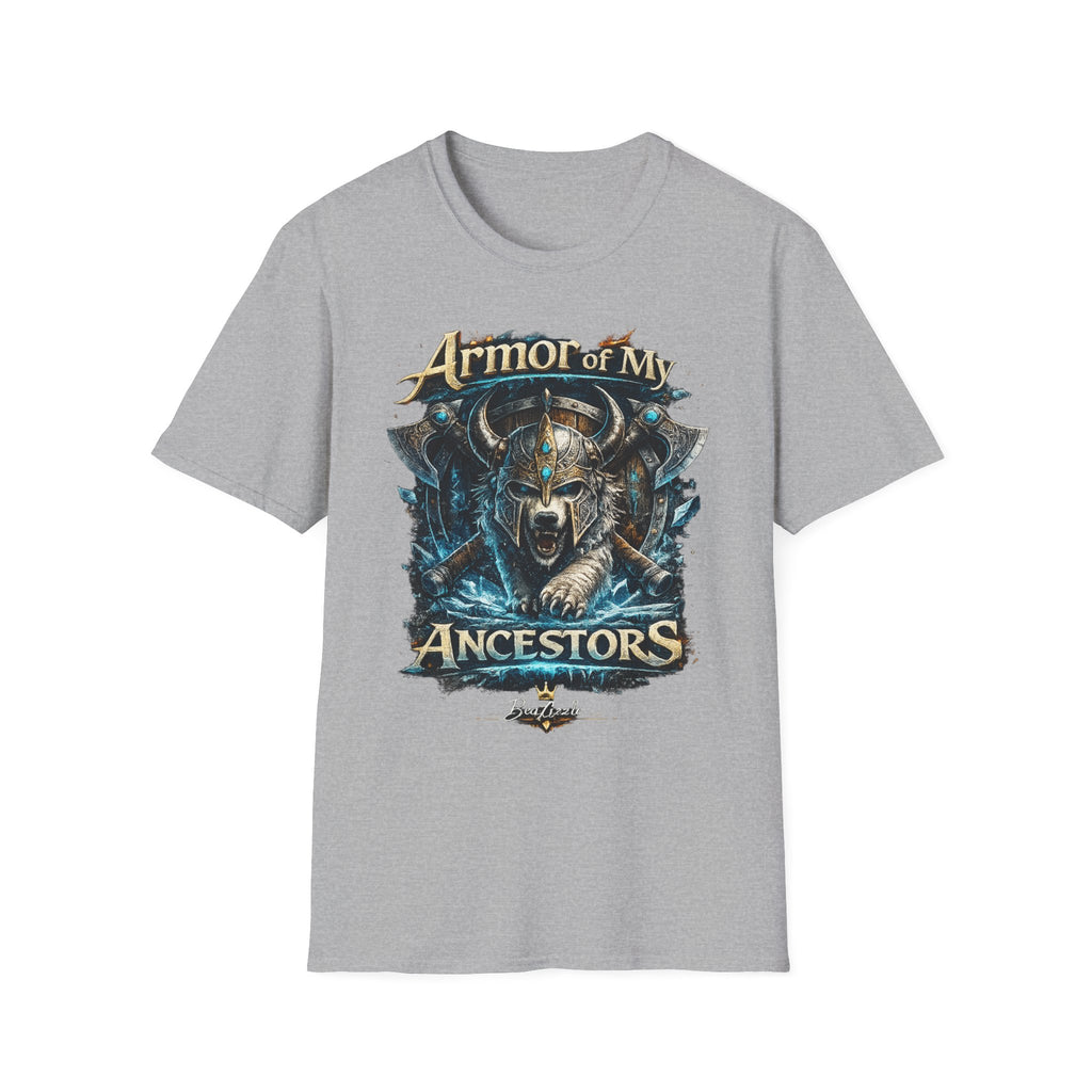 Armor of My Ancestors T-Shirt — Viking Warrior Shield Graphic Tee