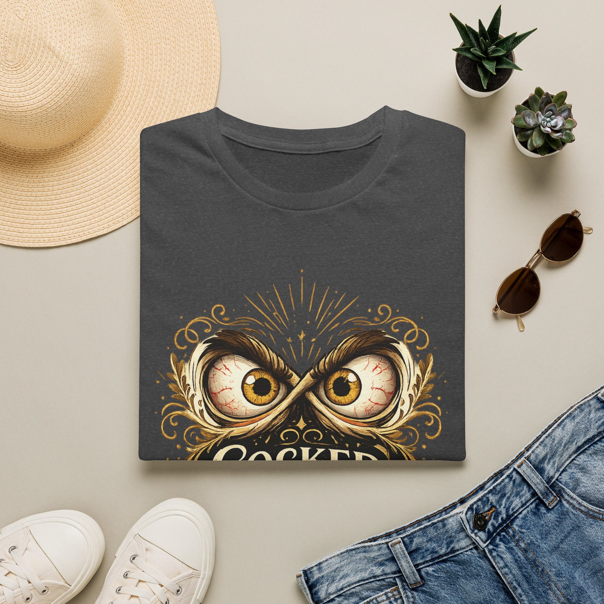 T-Shirt — "Cocked Like a Pistol" Owl Graphic Tee