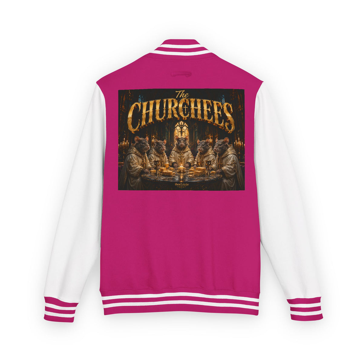 Letterman Jacket — 'The Churchees' Vintage Horror Band Varsity Jacket