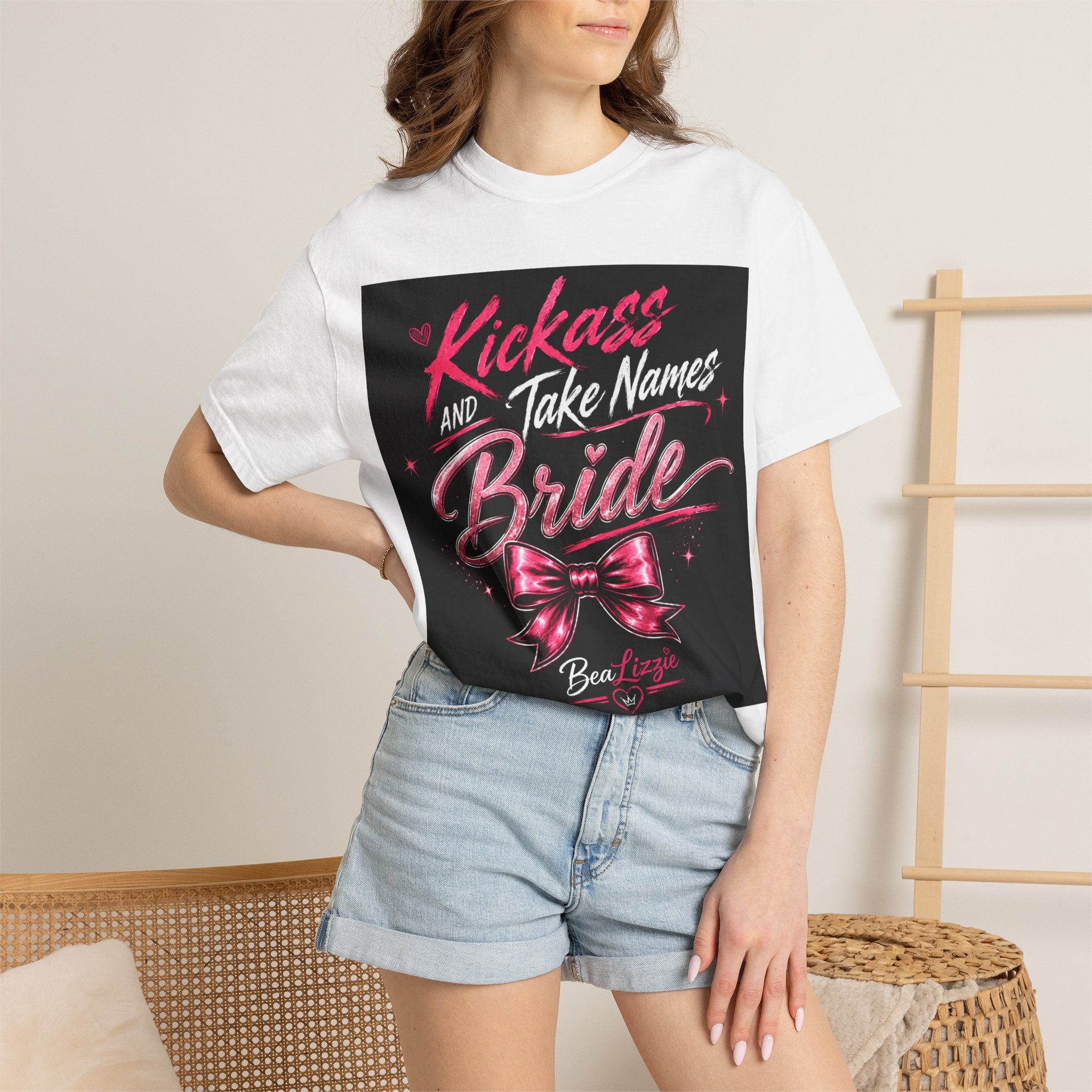 Bride 'Kick Ass and Take Names' Graphic Tee — Bachelorette Party Shirt