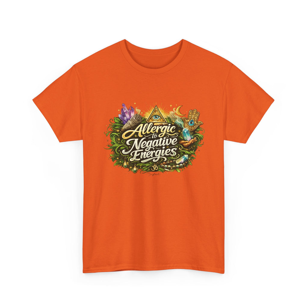 T‑Shirt — "Allergic to Negative Energies" Spiritual Graphic Tee