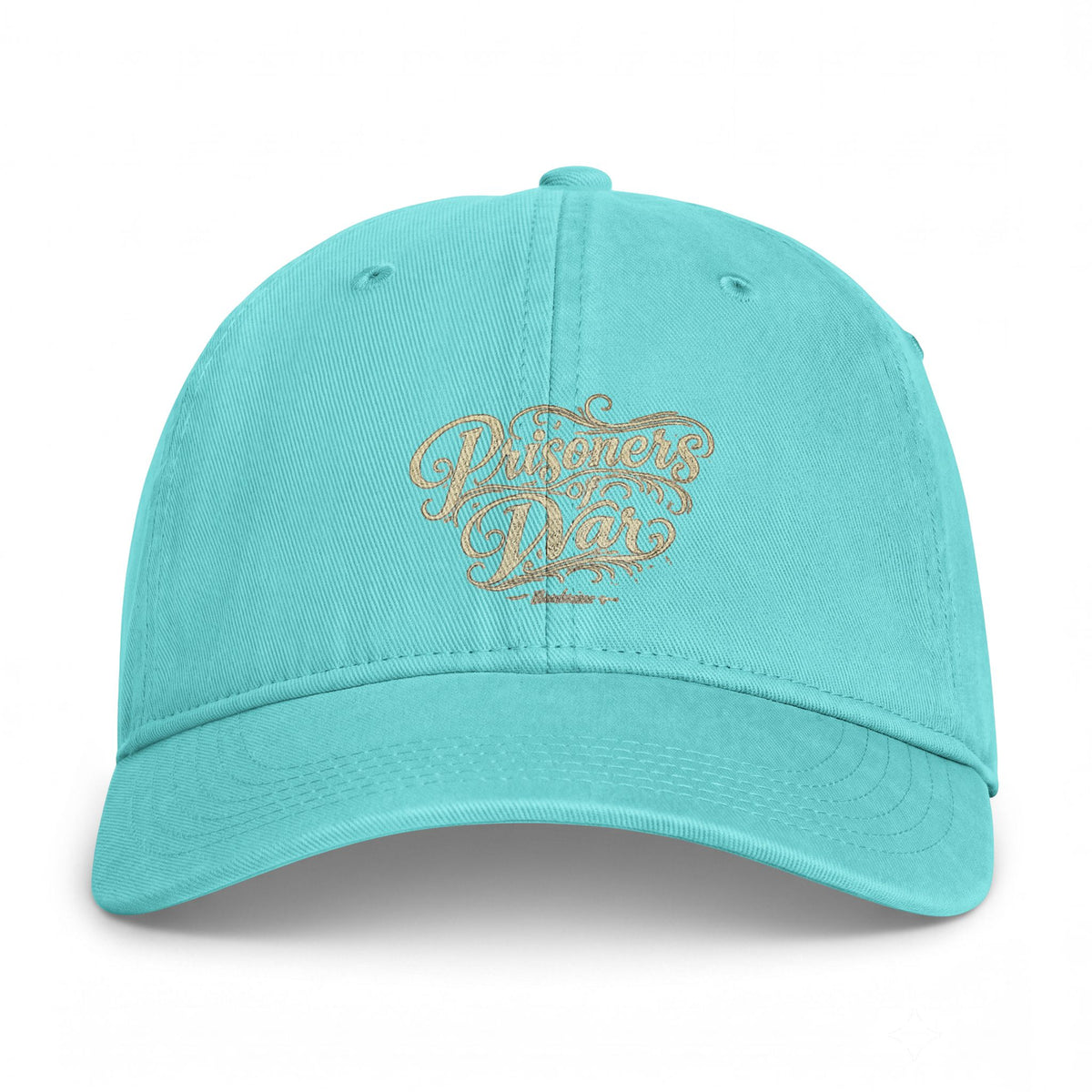 Coastal Washed Cap — Vintage Script Beach Dad Hat
