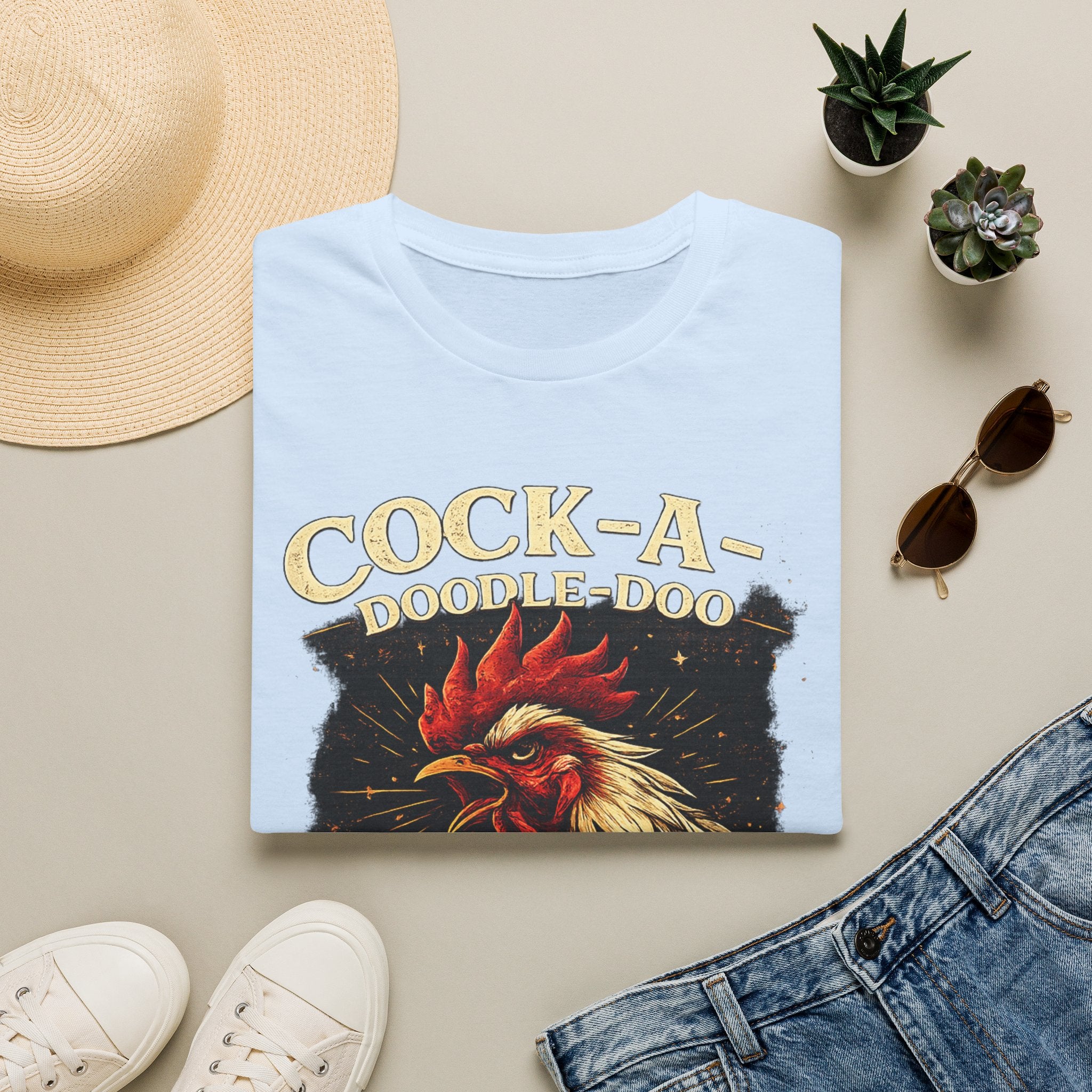 Cock-a-Doodle-Doo Bitch T-Shirt — Funny Rooster Graphic Tee