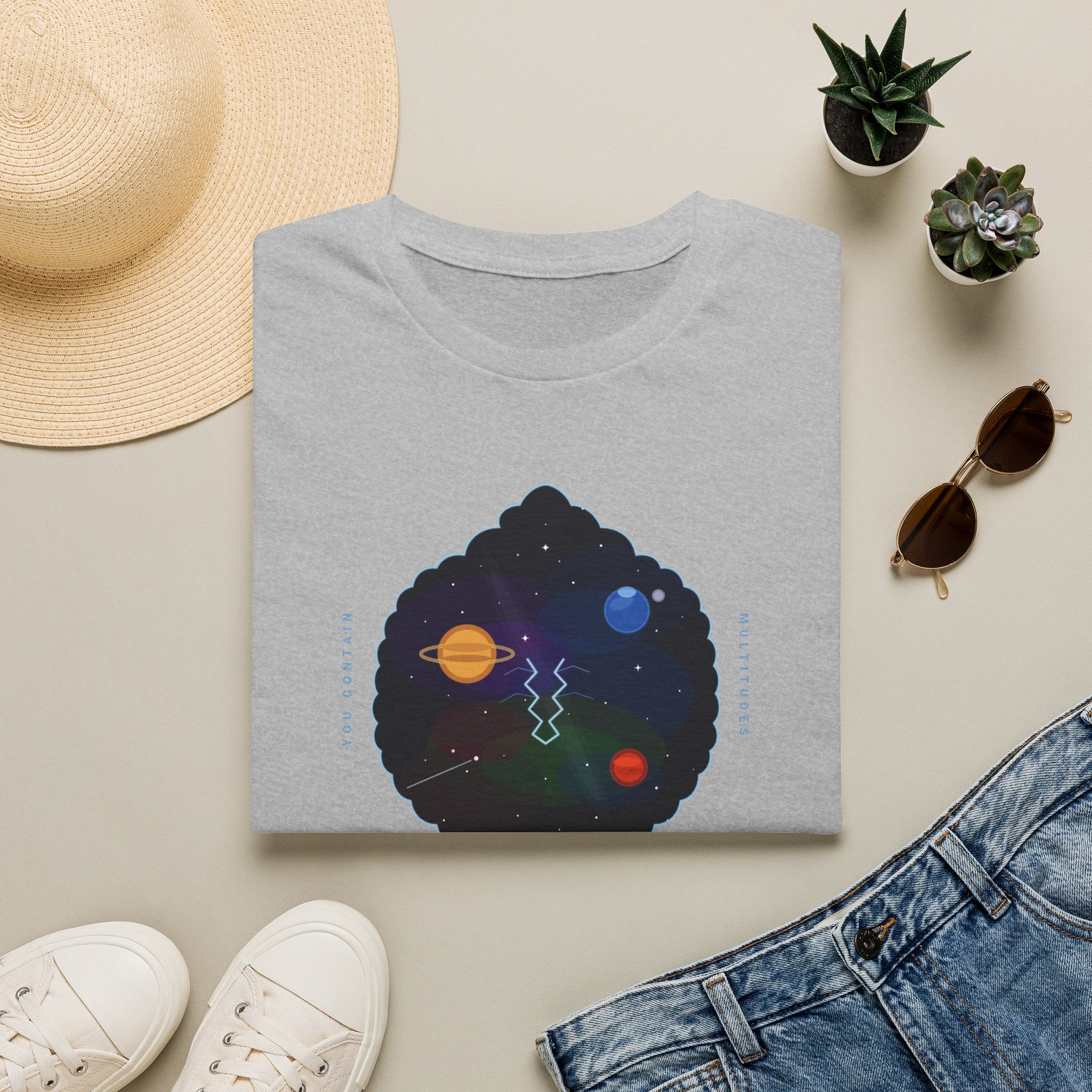 Galaxy Graphic T‑Shirt — 'Making Stardust' Cosmic Planet Tee