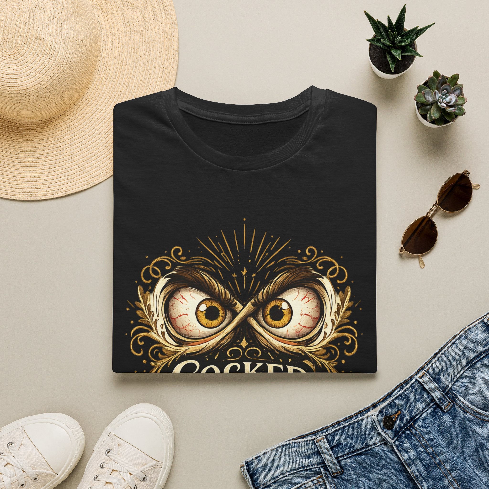 T-Shirt — "Cocked Like a Pistol" Owl Graphic Tee