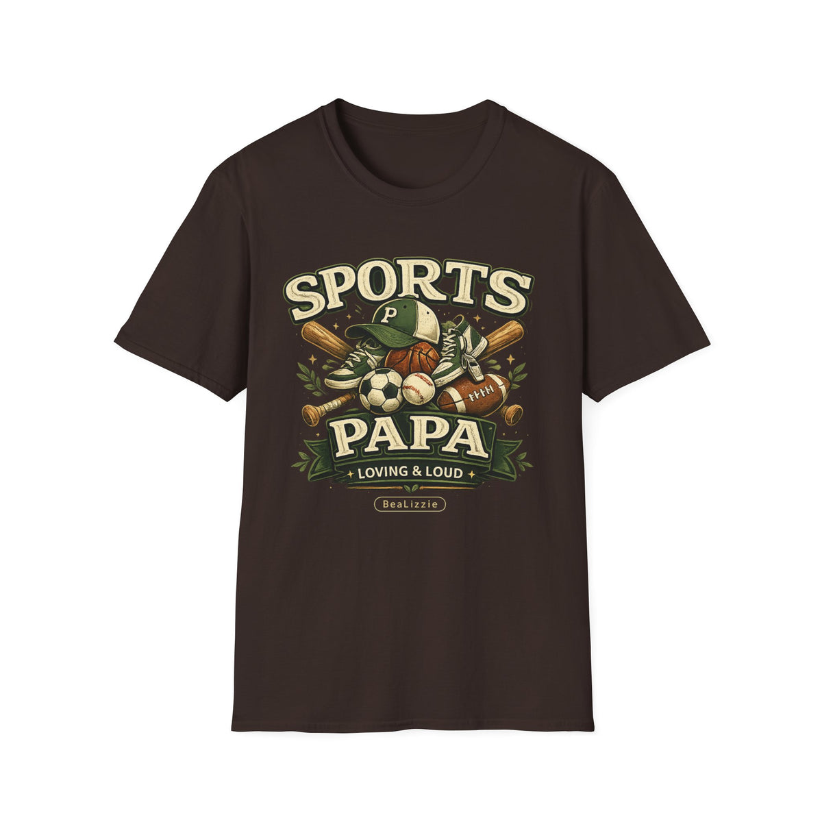 Sports Papa T-Shirt — Loving & Loud Vintage Sports Dad Tee