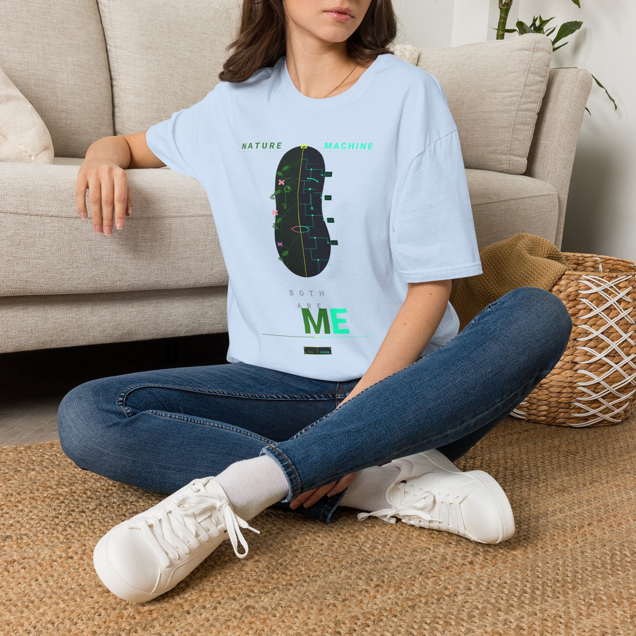 Nature Machine T-Shirt — Eco Tech Graphic Tee