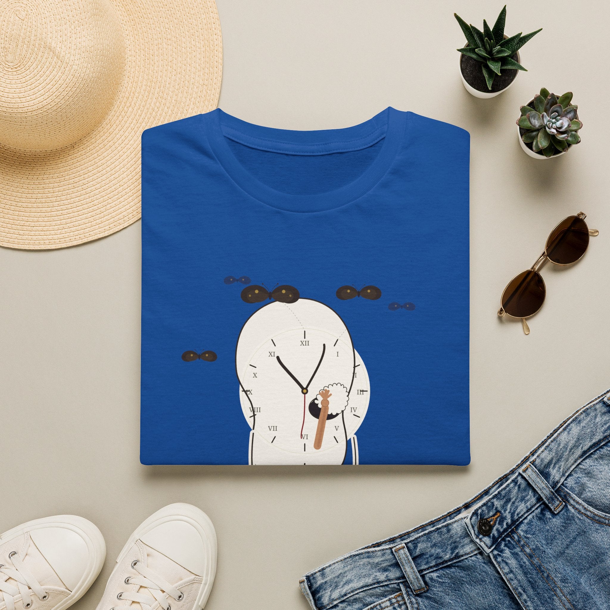 Liar Clock Graphic T‑Shirt — Quirky Surreal Illustration Tee