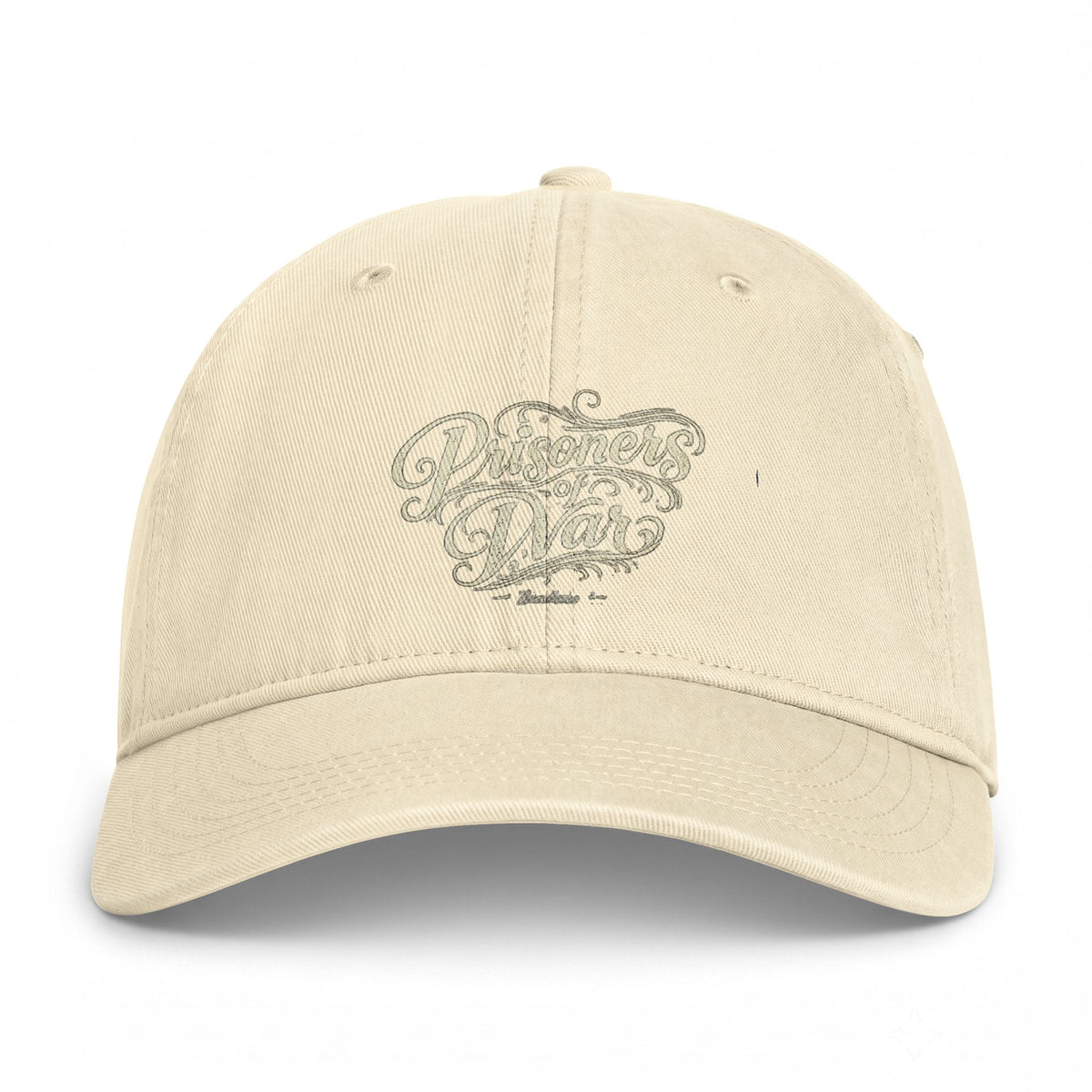 Washed Coastal Cap — Vintage Script Beach Hat