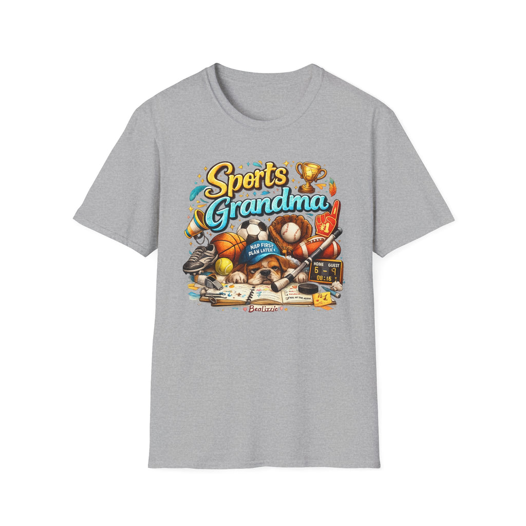 Sports Grandma T-Shirt — Retro Trophy & Multi-Sport Graphic Tee for Active Grandmas